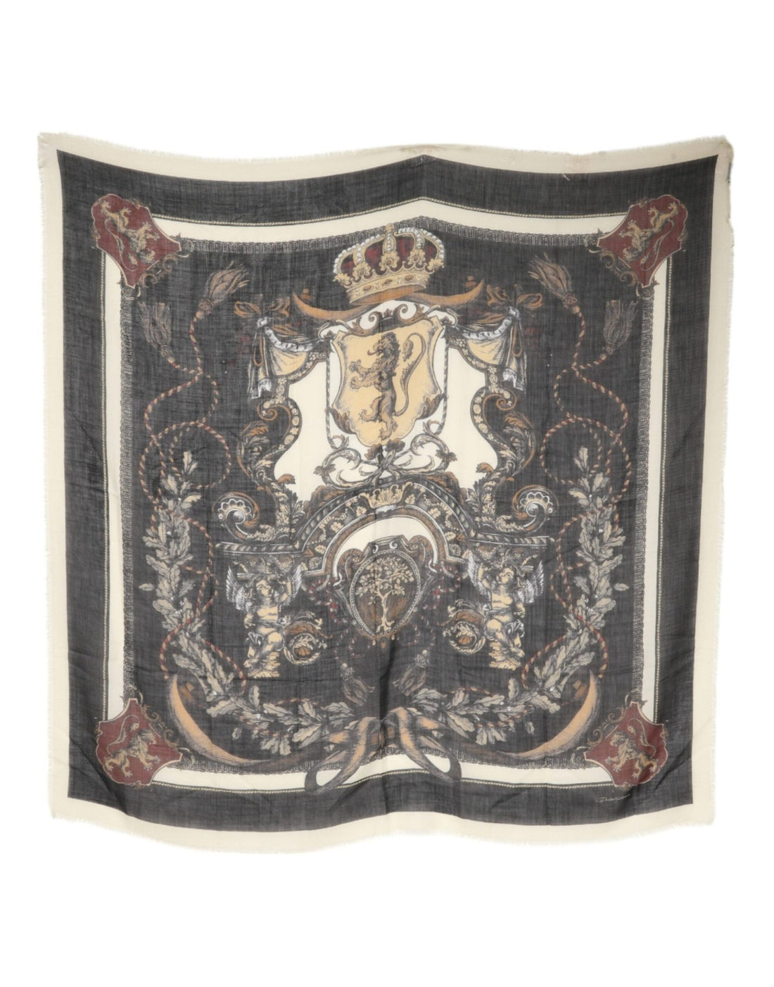 Dolce & Gabbana Multicolor Printed Cashmere Foulard Scarf - RIMODA