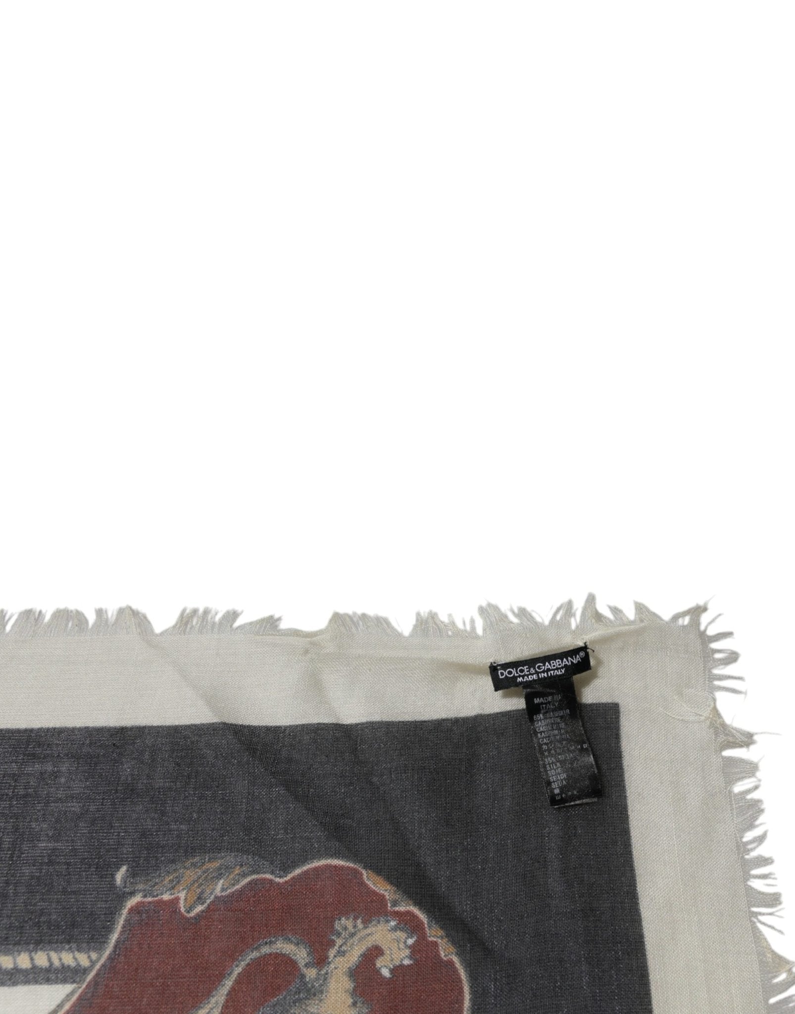 Dolce & Gabbana Multicolor Printed Cashmere Foulard Scarf - RIMODA
