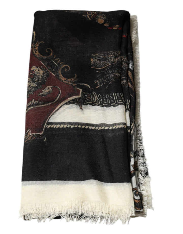 Dolce & Gabbana Multicolor Printed Cashmere Foulard Scarf - RIMODA