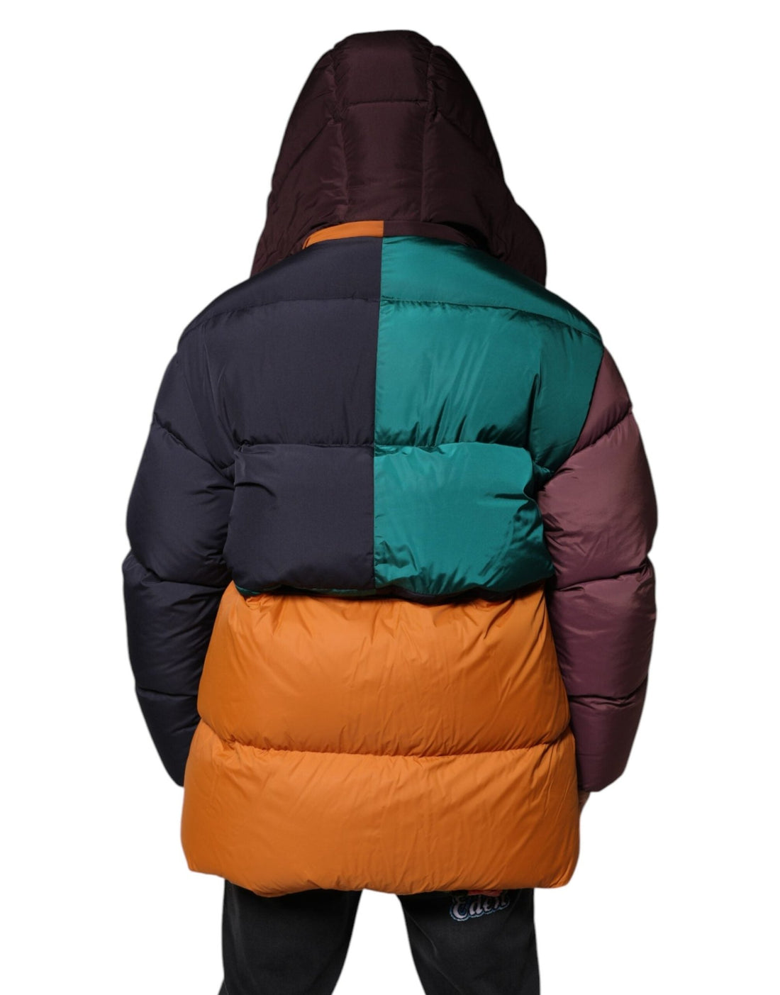 Dolce & Gabbana Multicolor Quilted Hooded Puffer Jacket - RIMODA