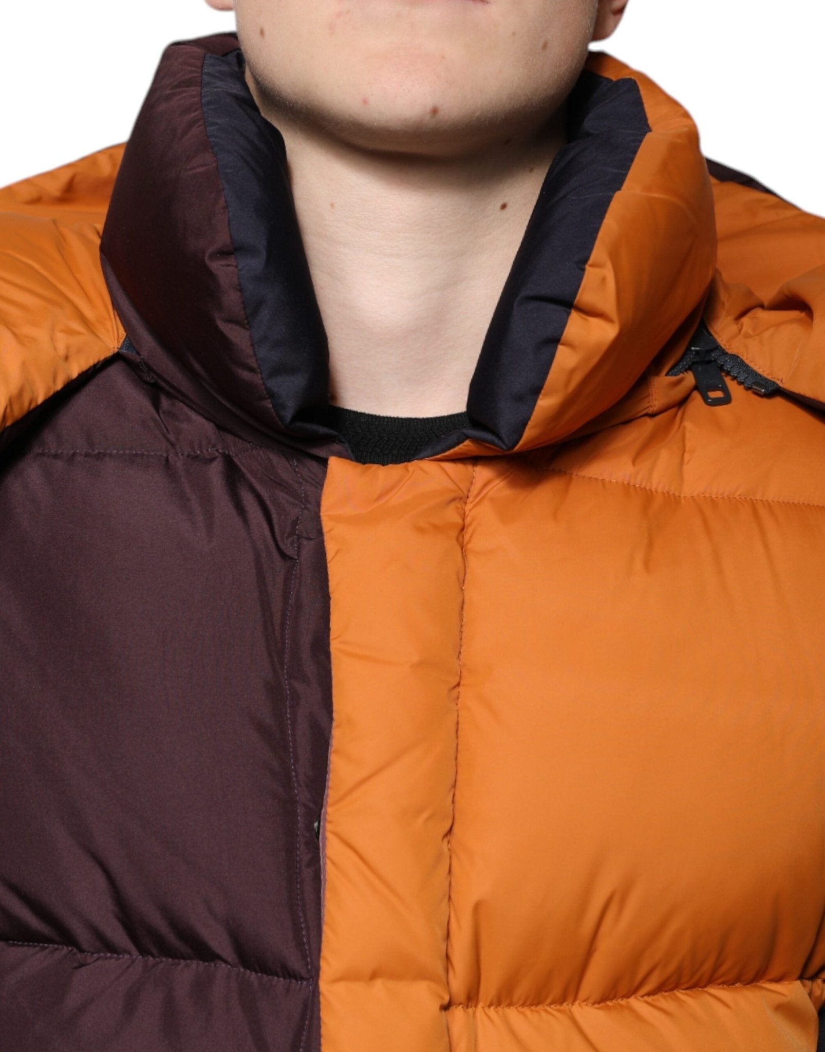 Dolce & Gabbana Multicolor Quilted Hooded Puffer Jacket - RIMODA