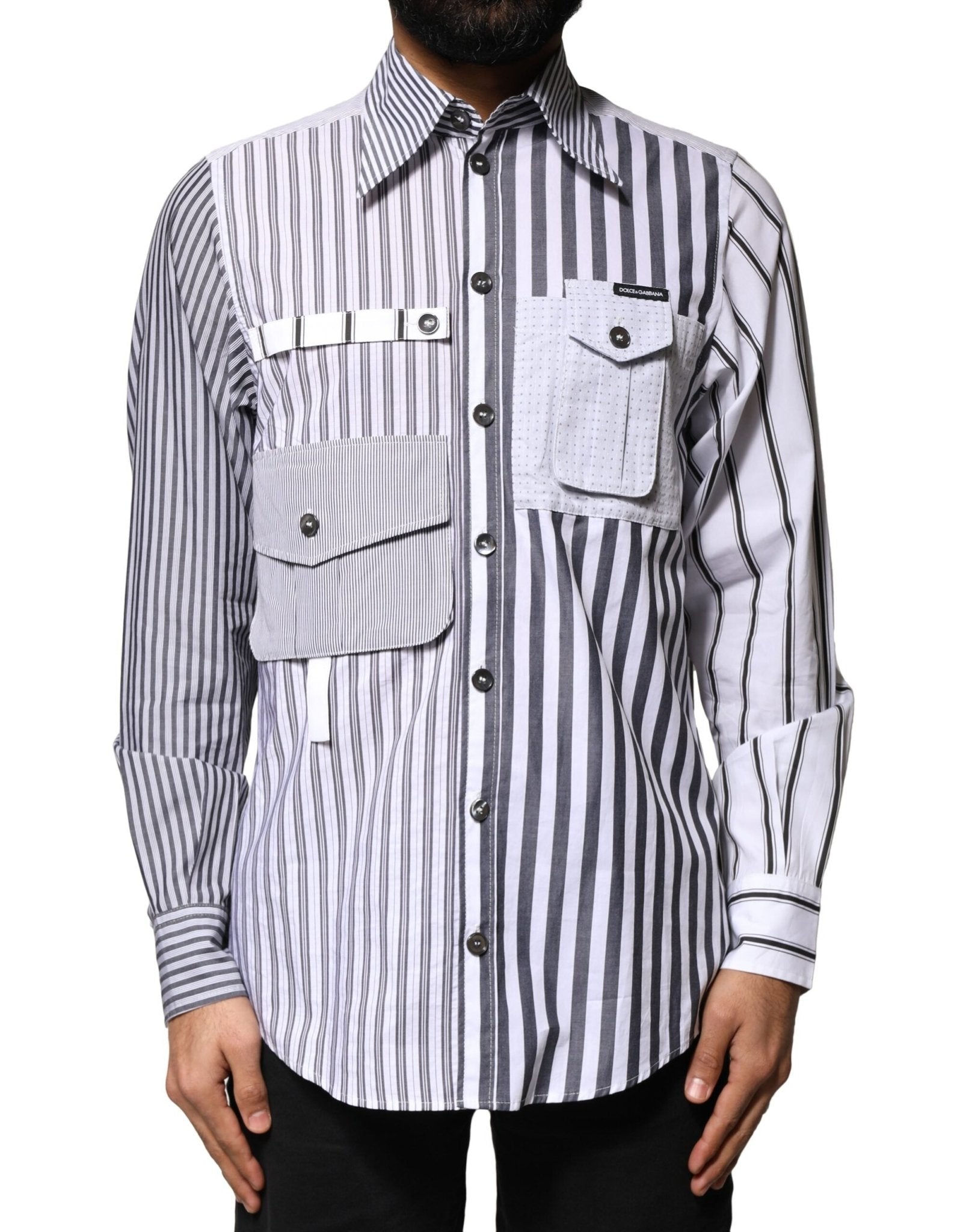 Dolce & Gabbana Multicolor Striped Button Down Casual Shirt - RIMODA