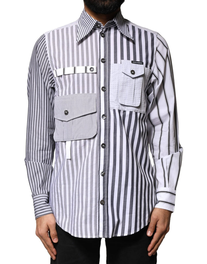Dolce & Gabbana Multicolor Striped Button Down Casual Shirt - RIMODA