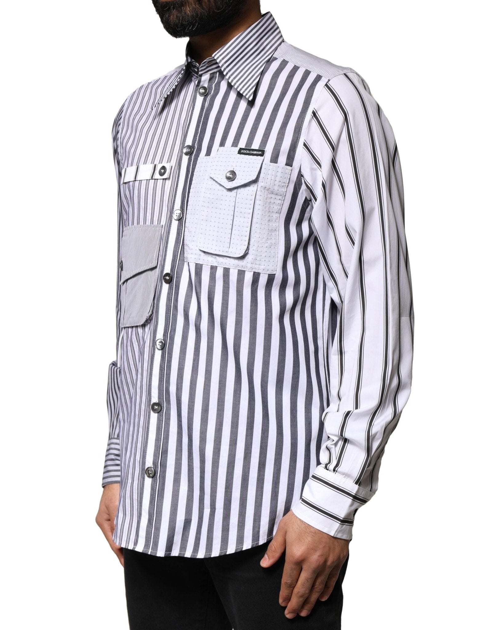 Dolce & Gabbana Multicolor Striped Button Down Casual Shirt - RIMODA