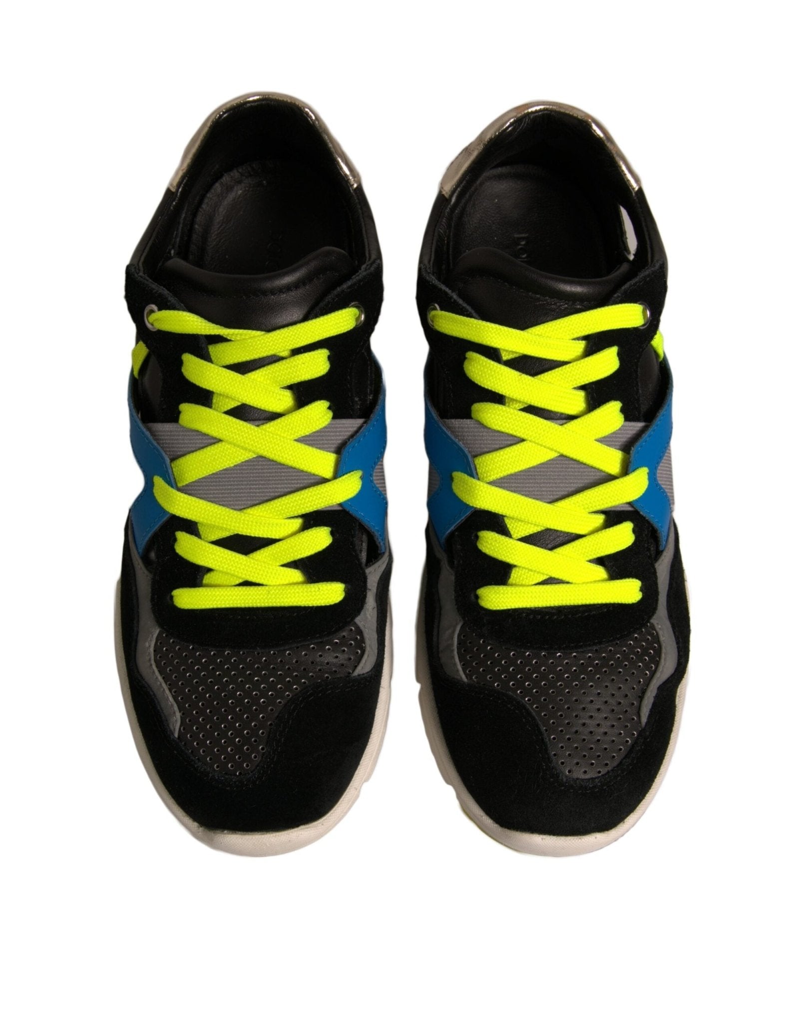 Dolce & Gabbana Multicolor Suede Low Top Sneakers Shoes - RIMODA