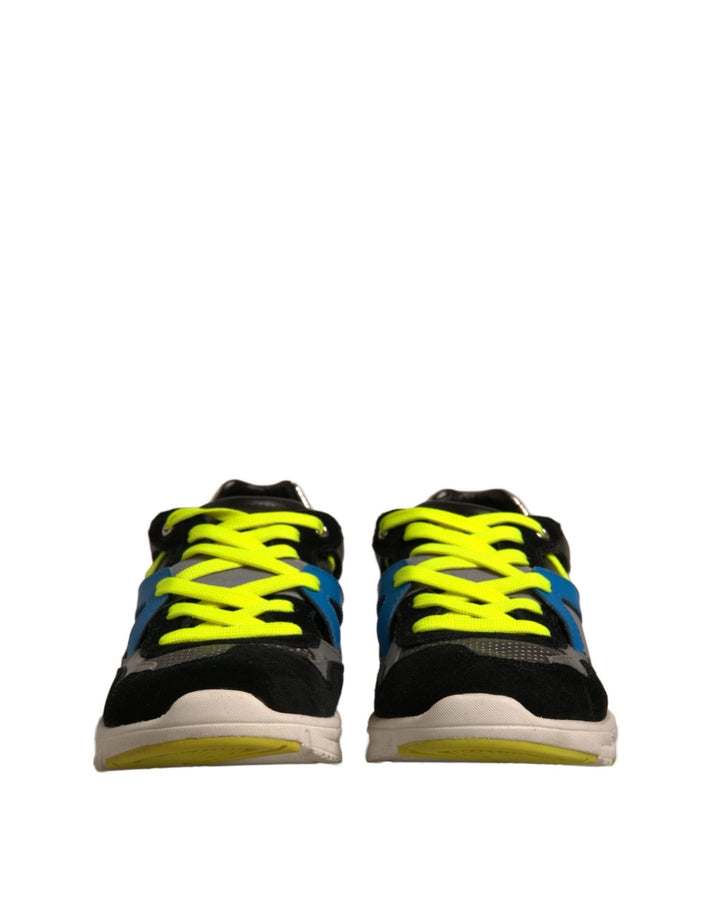 Dolce & Gabbana Multicolor Suede Low Top Sneakers Shoes - RIMODA
