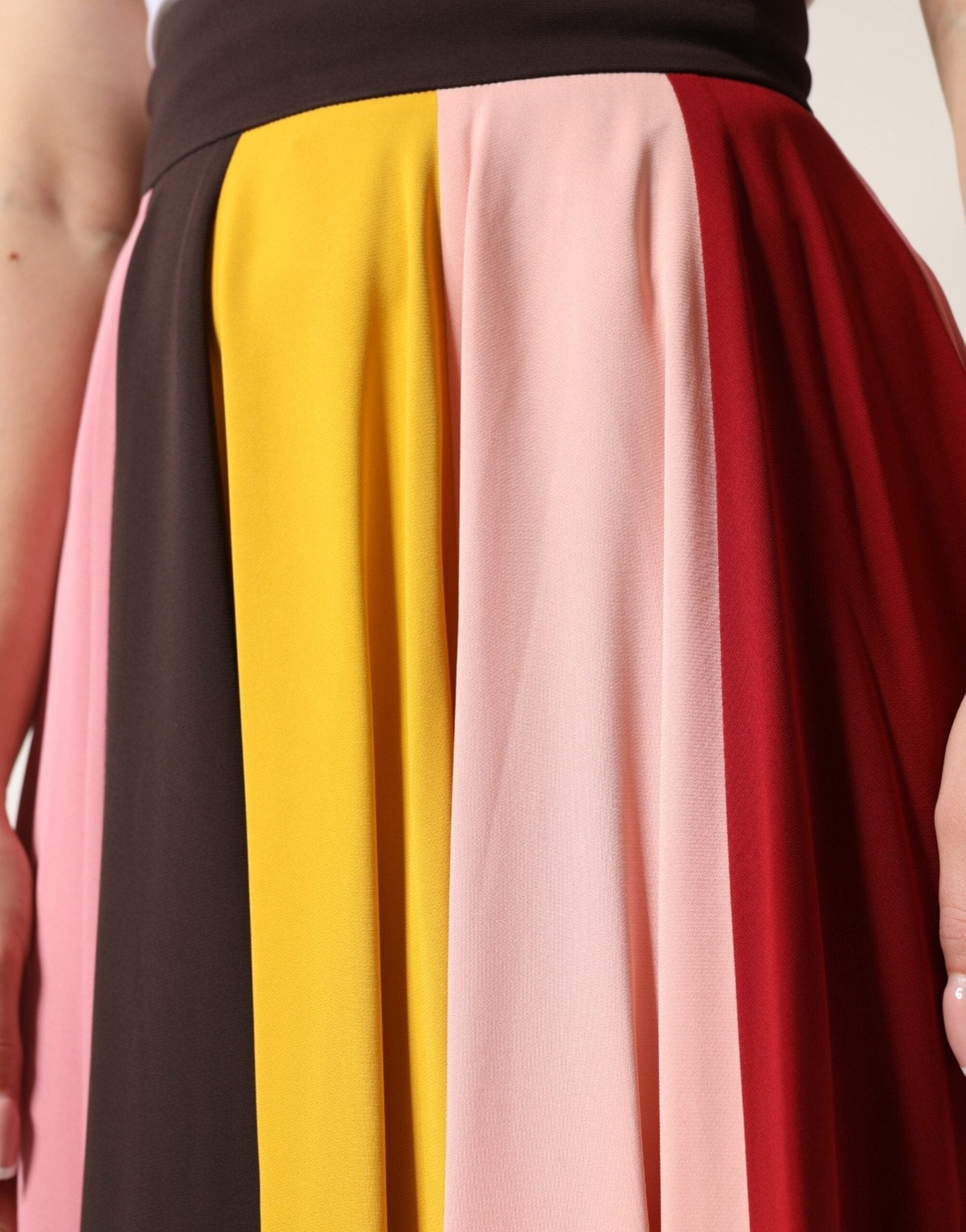 Dolce & Gabbana Multicolor Viscose High Waist Midi Skirt - RIMODA