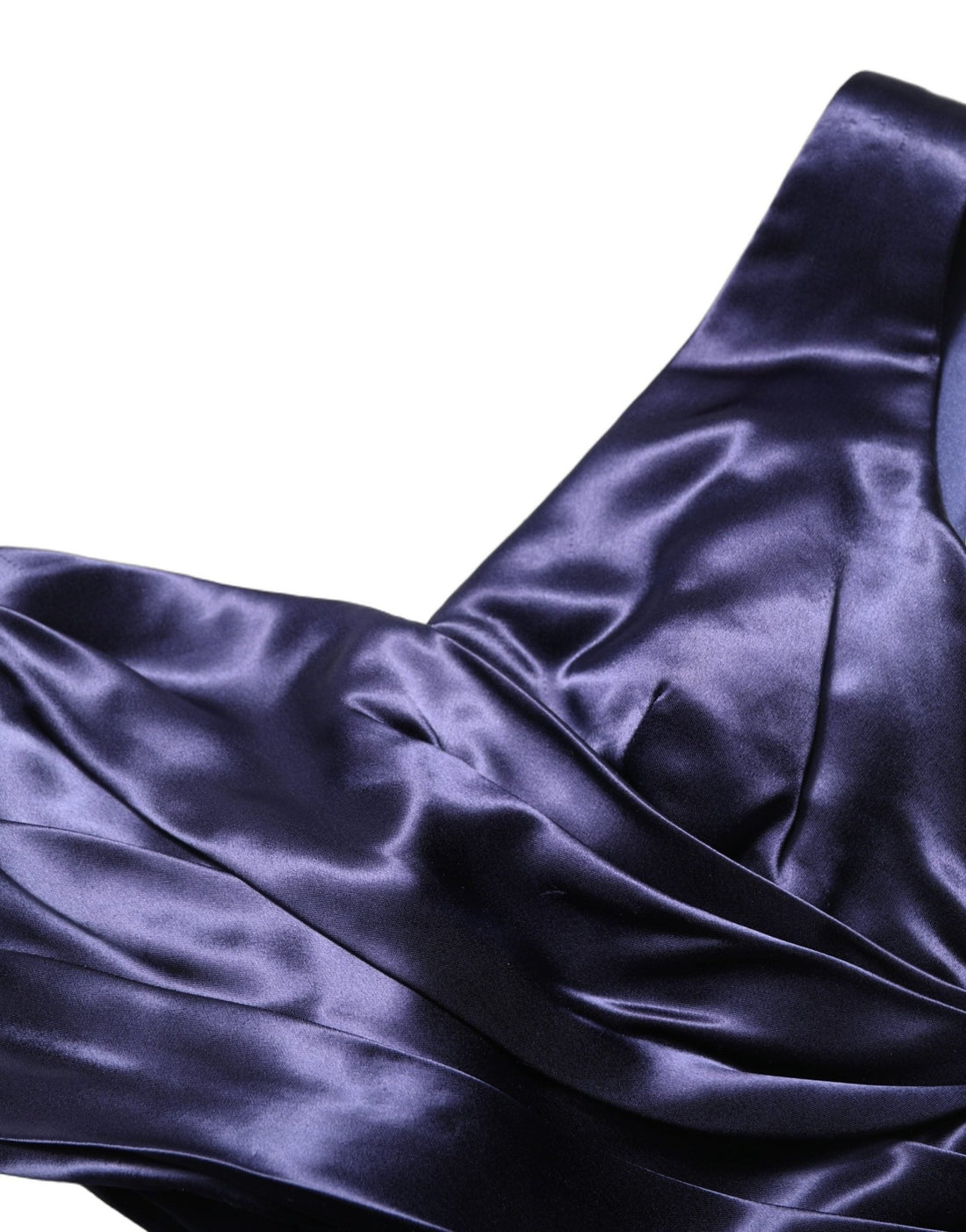 Dolce & Gabbana Navy Blue One Shoulder Evening Gown Dress - RIMODA