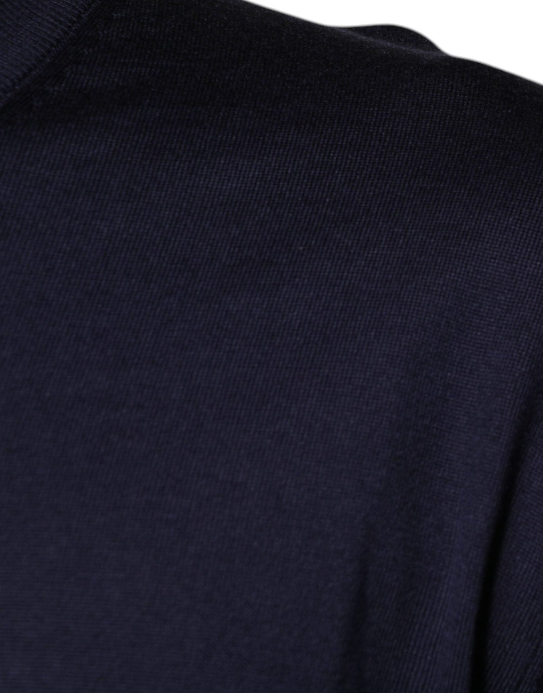 Dolce & Gabbana Navy Blue Silk V-neck Pullover Sweater - RIMODA