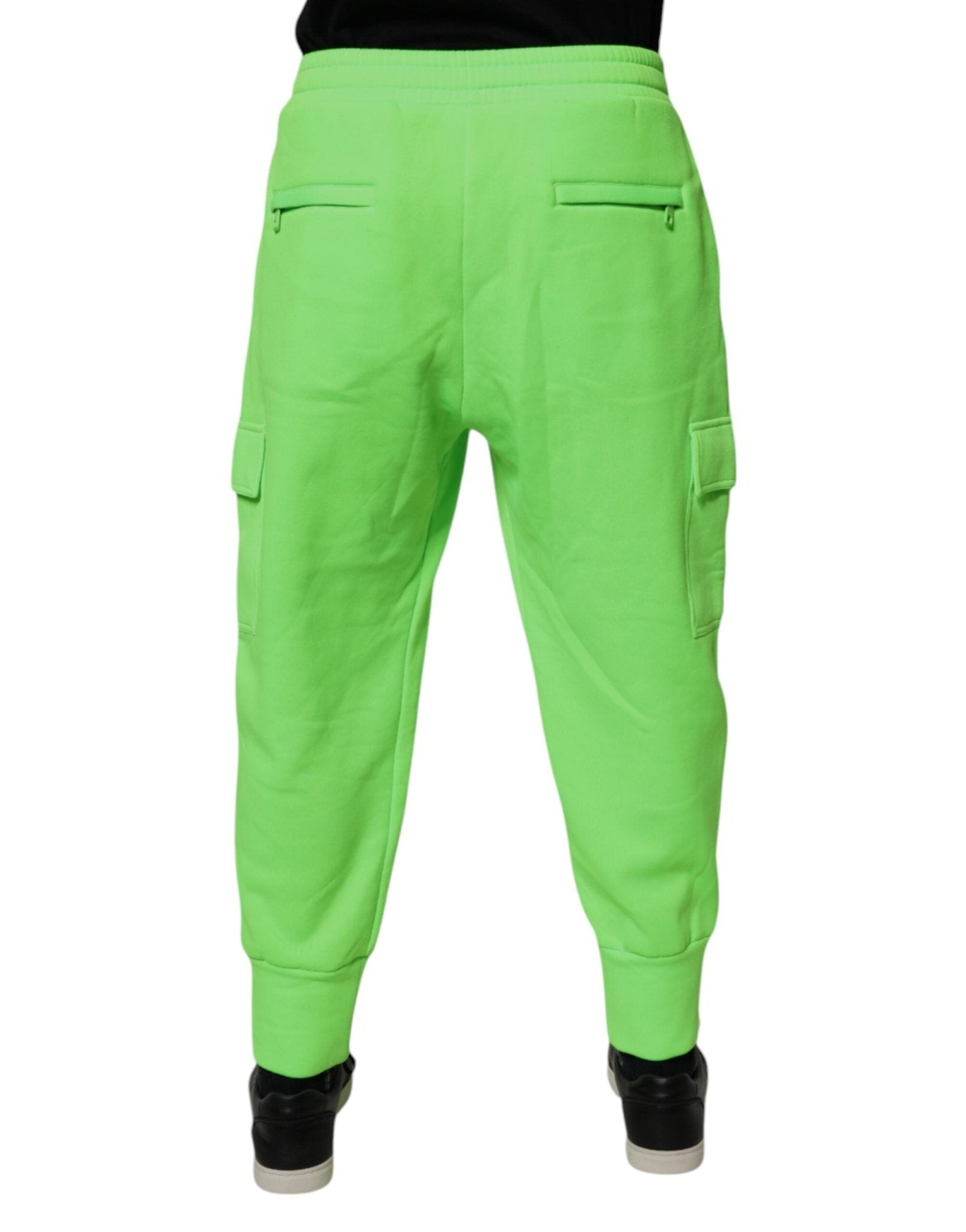 Dolce & Gabbana Neon Green Cargo Jogger Men Sweatpants Pants - RIMODA