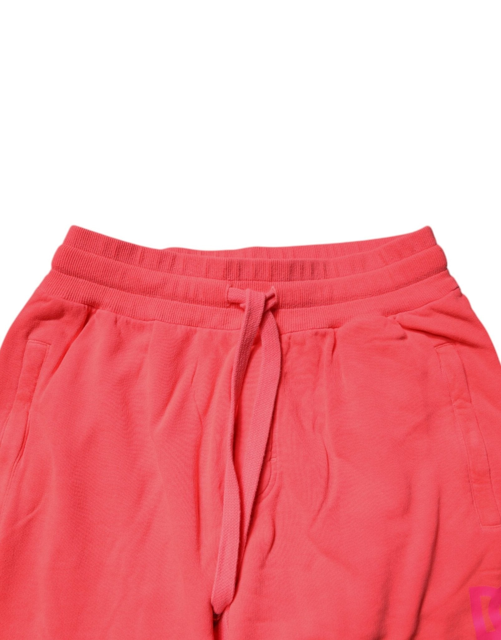 Dolce & Gabbana Neon Red Cotton Jogger Men Sweatpants Pants - RIMODA