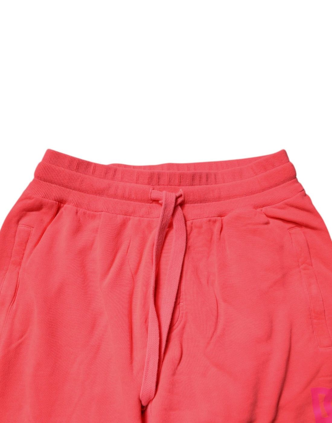 Dolce & Gabbana Neon Red Cotton Jogger Men Sweatpants Pants - RIMODA