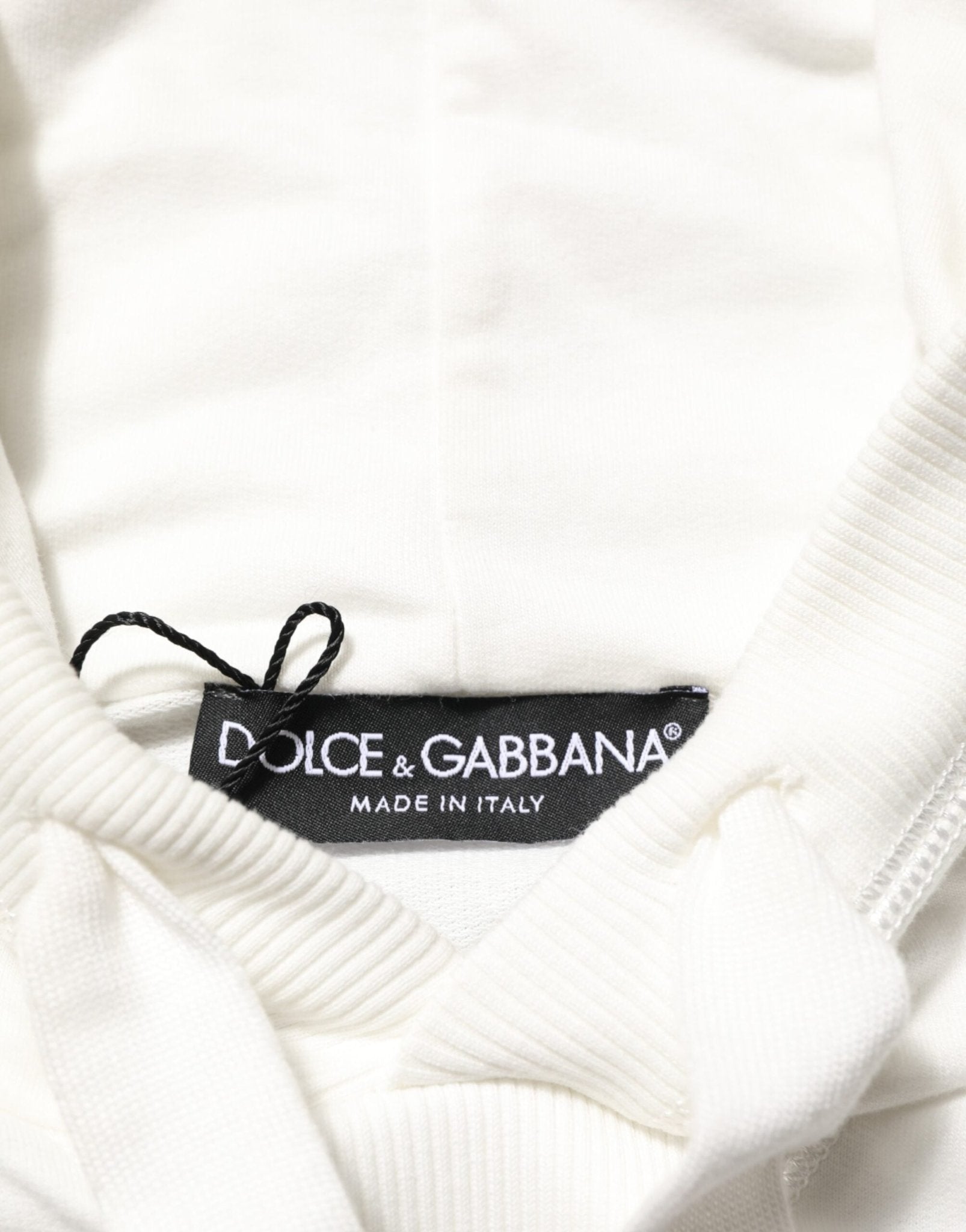 Dolce & Gabbana Off White Cotton Panda Hooded Sweatshirt Sweater - RIMODA