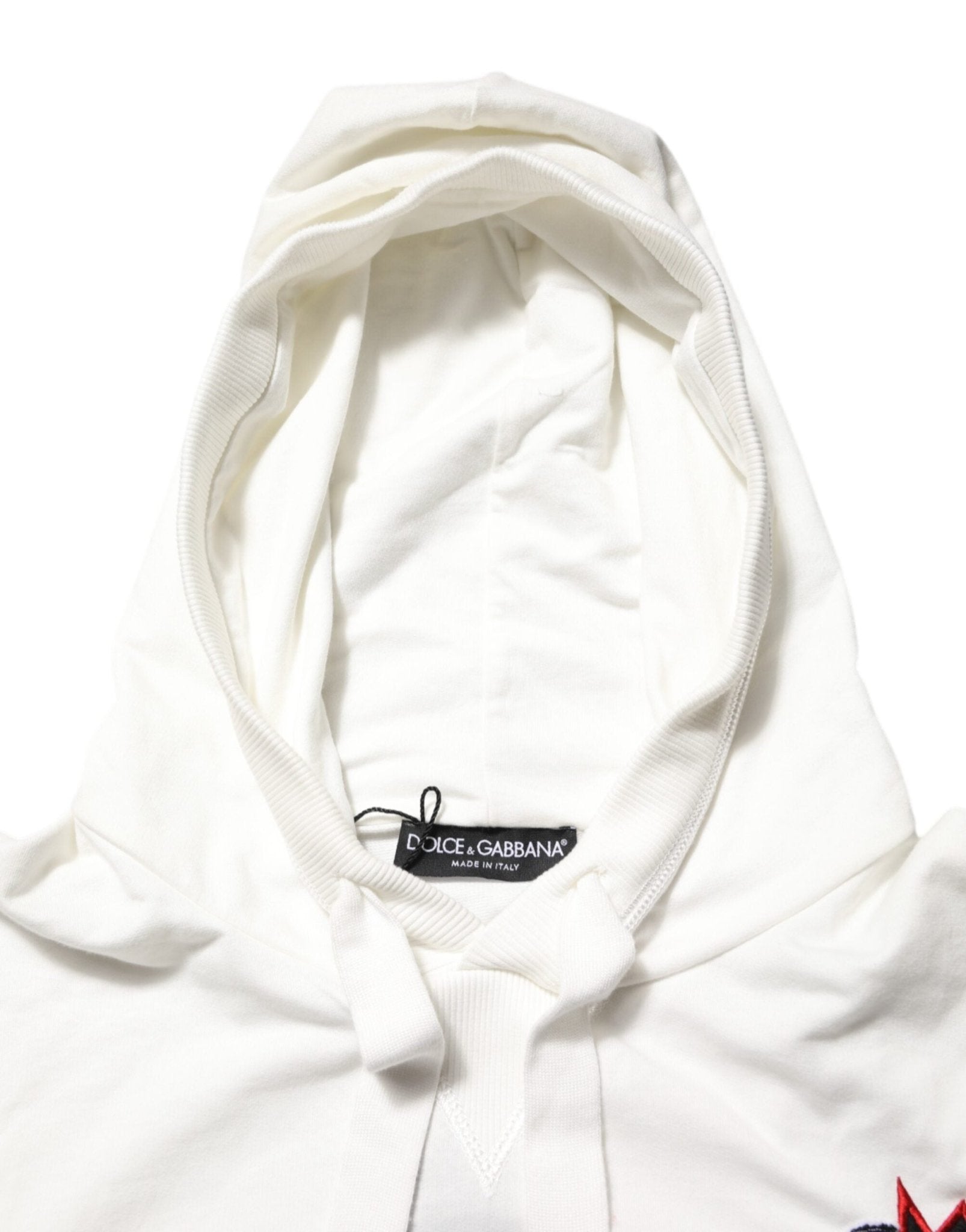 Dolce & Gabbana Off White Cotton Panda Hooded Sweatshirt Sweater - RIMODA
