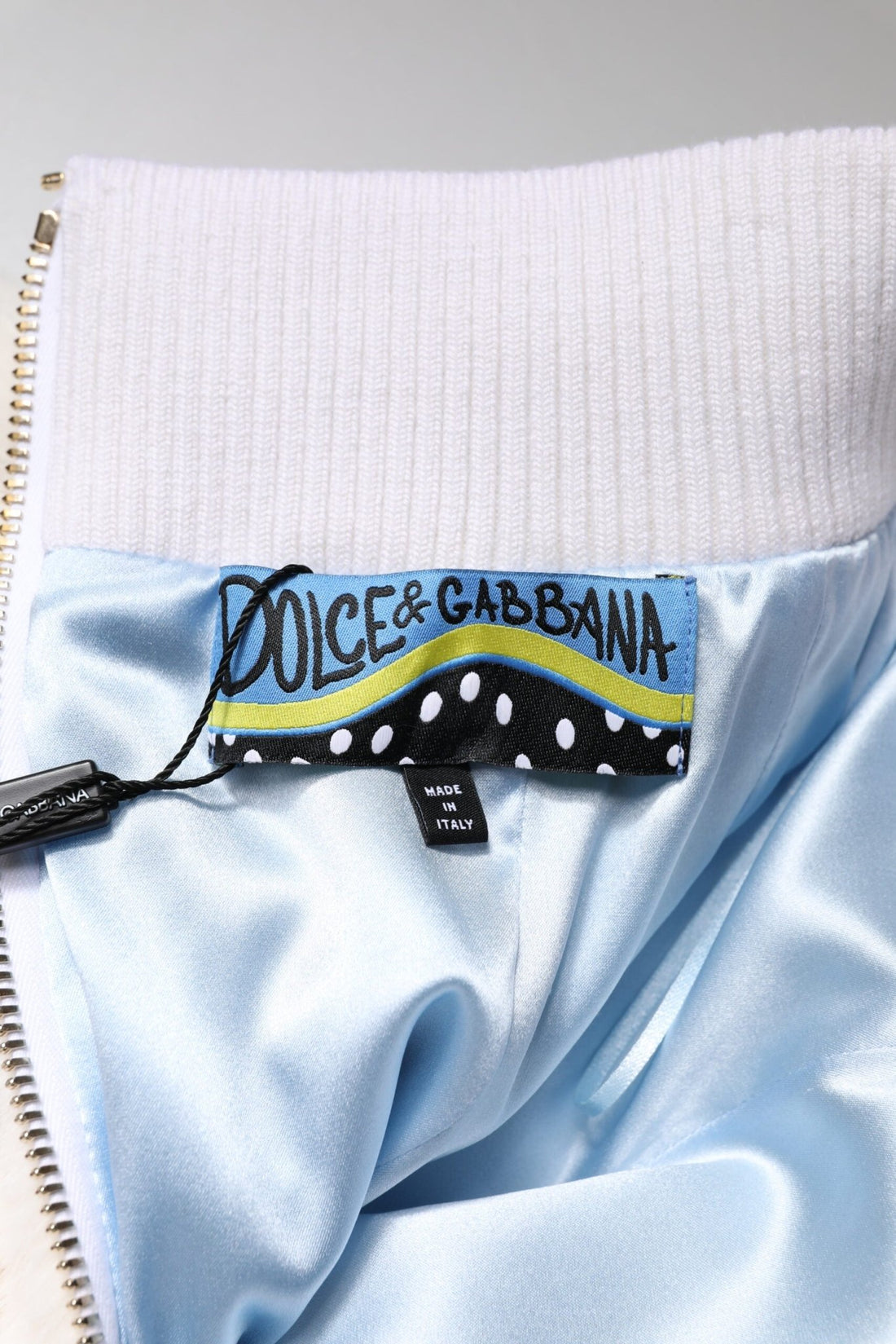 Dolce & Gabbana Off White Faux Fur High Waisted Mini Skirt - RIMODA