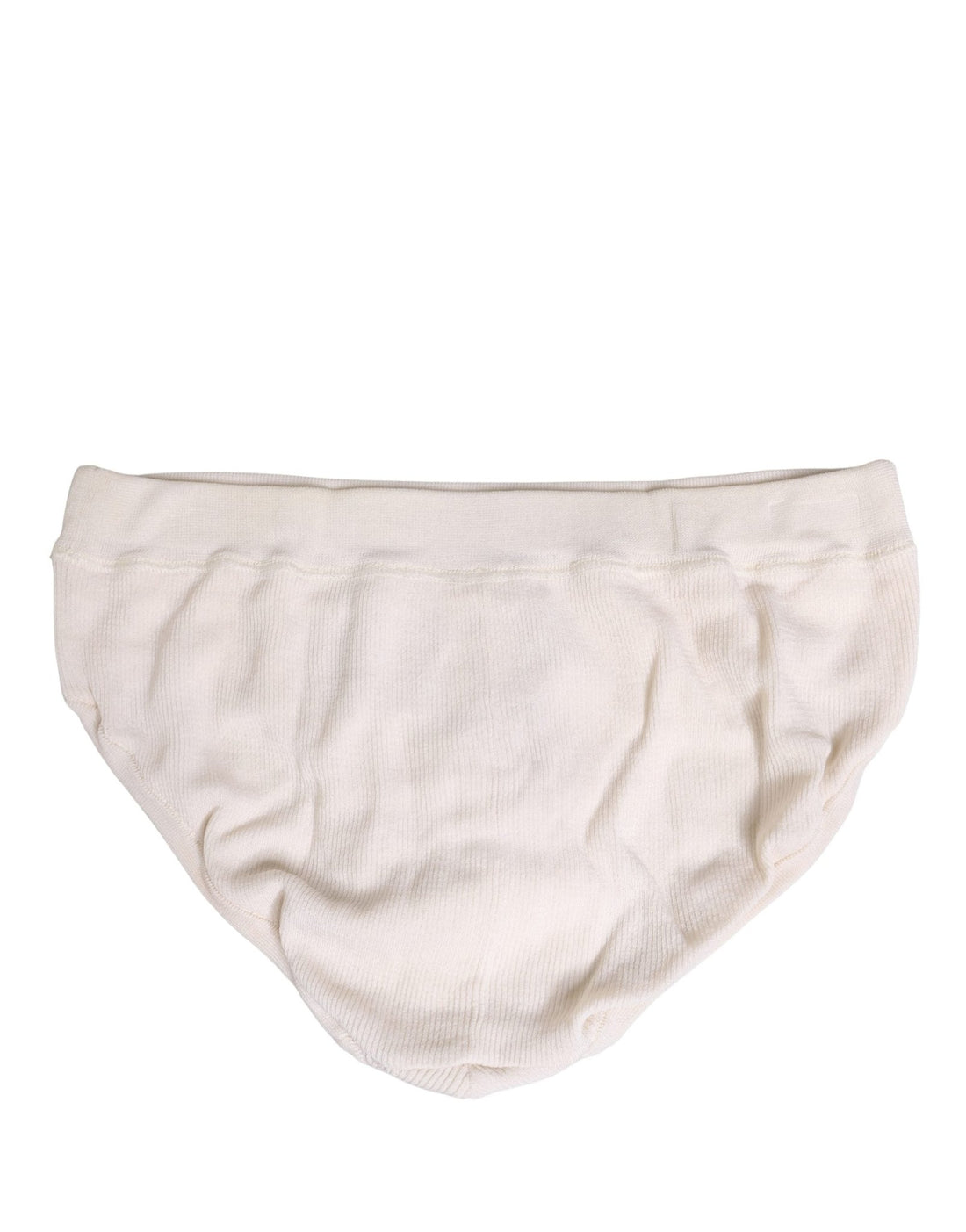 Dolce & Gabbana Off White Logo Silk Men Briefs Underwear - RIMODA