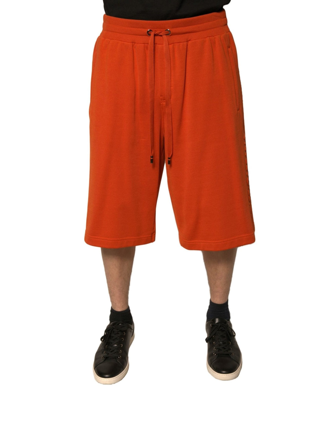 Dolce & Gabbana Orange Cotton Blend Men Bermuda Shorts - RIMODA