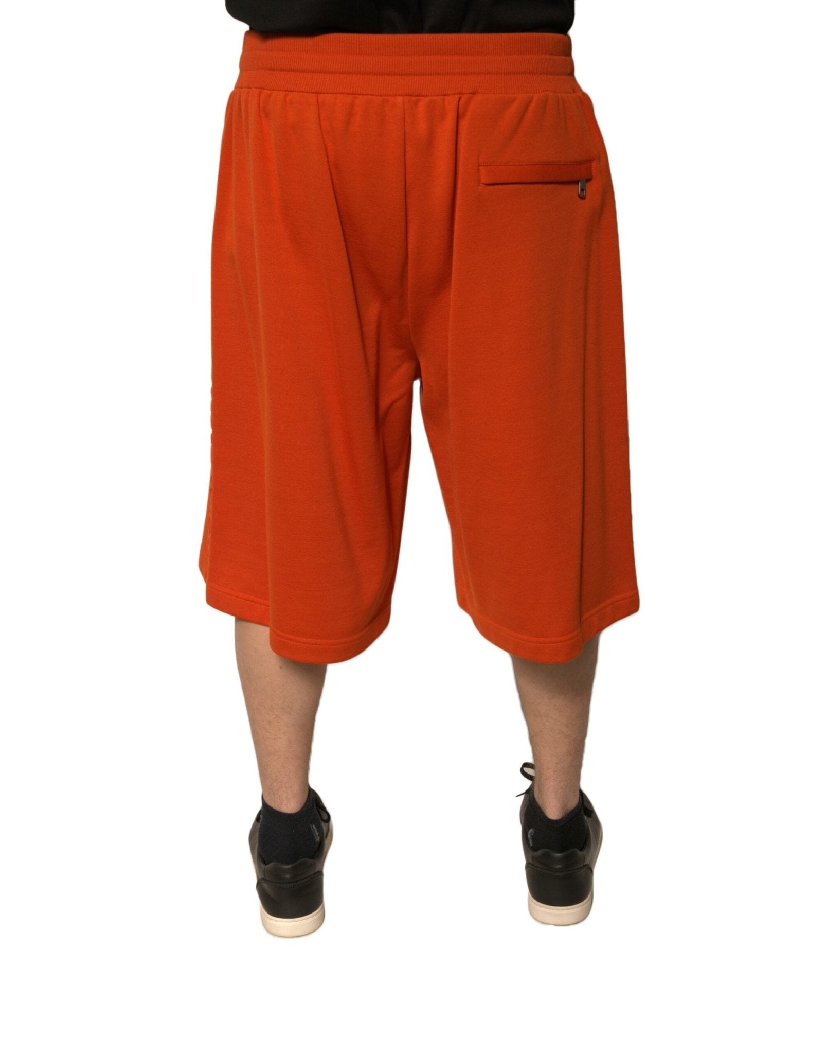 Dolce & Gabbana Orange Cotton Blend Men Bermuda Shorts - RIMODA