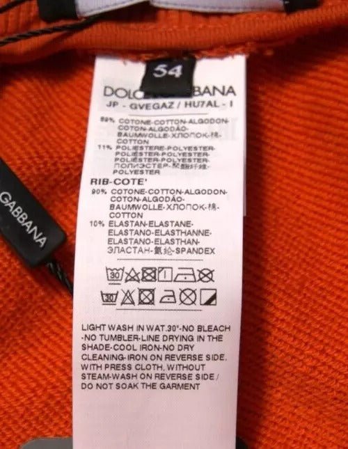 Dolce & Gabbana Orange Cotton Blend Men Bermuda Shorts - RIMODA