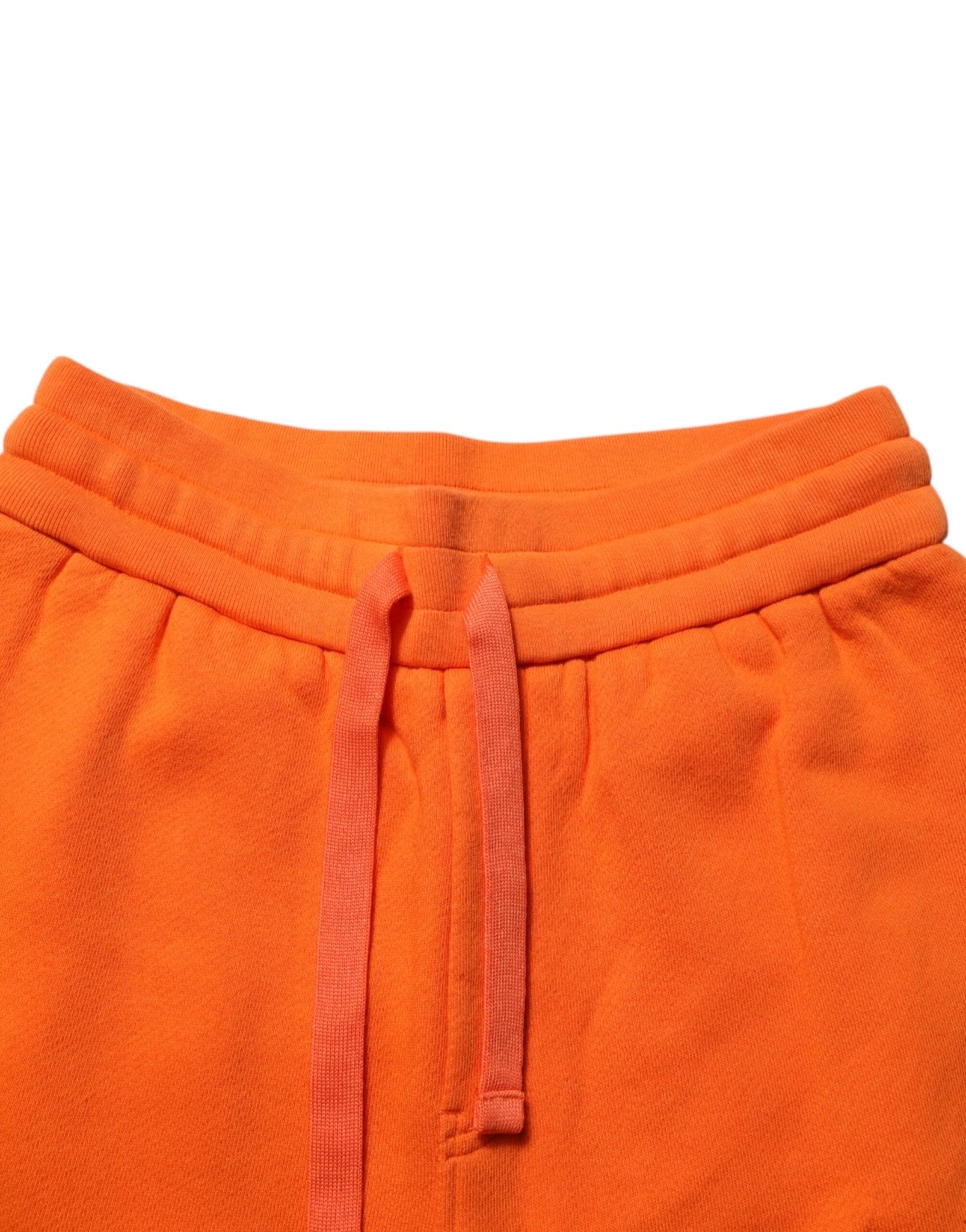 Dolce & Gabbana Orange Cotton DG VIB3 Logo Drawstring Sweatpants Pants - RIMODA
