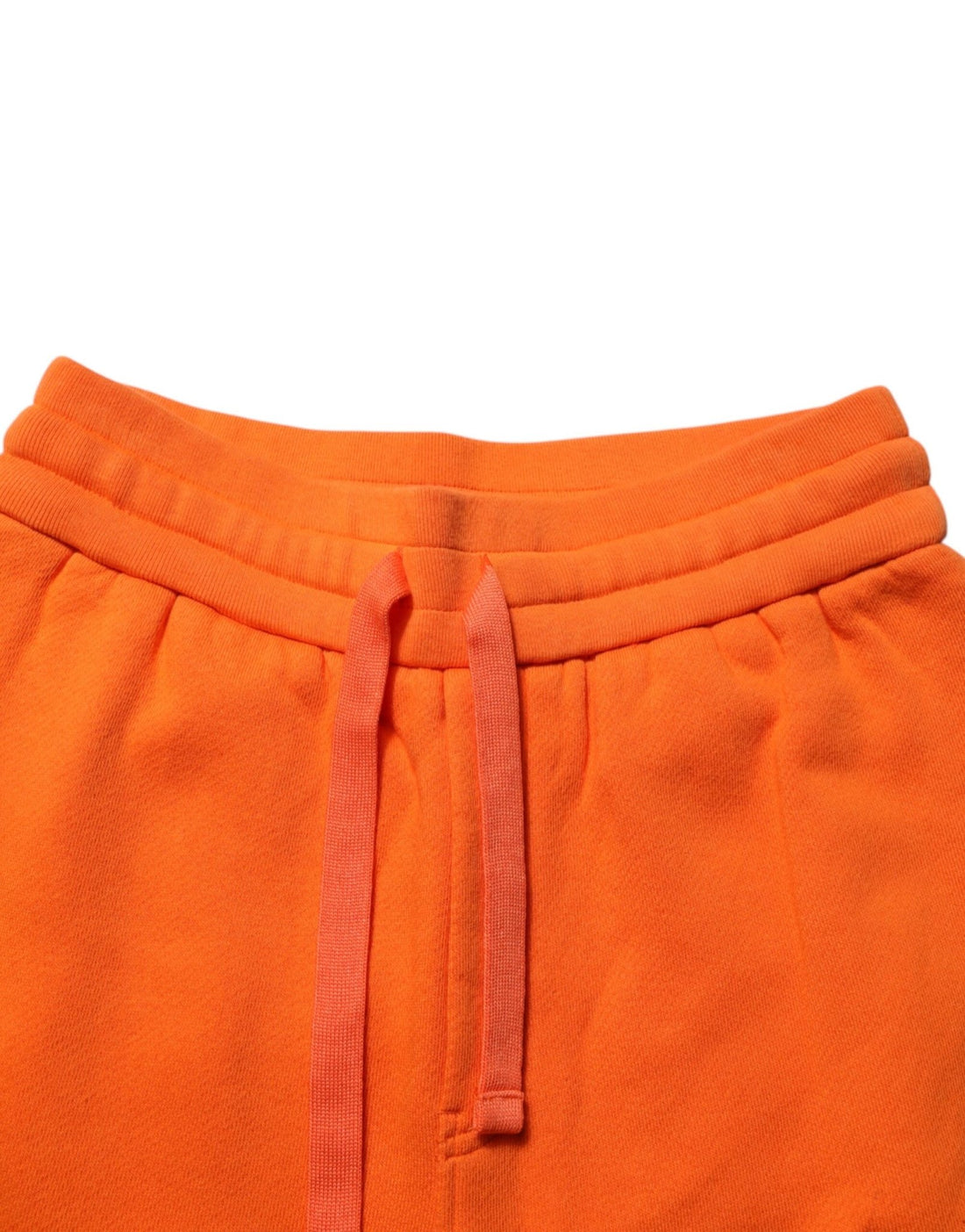 Dolce & Gabbana Orange Cotton DG VIB3 Logo Drawstring Sweatpants Pants - RIMODA