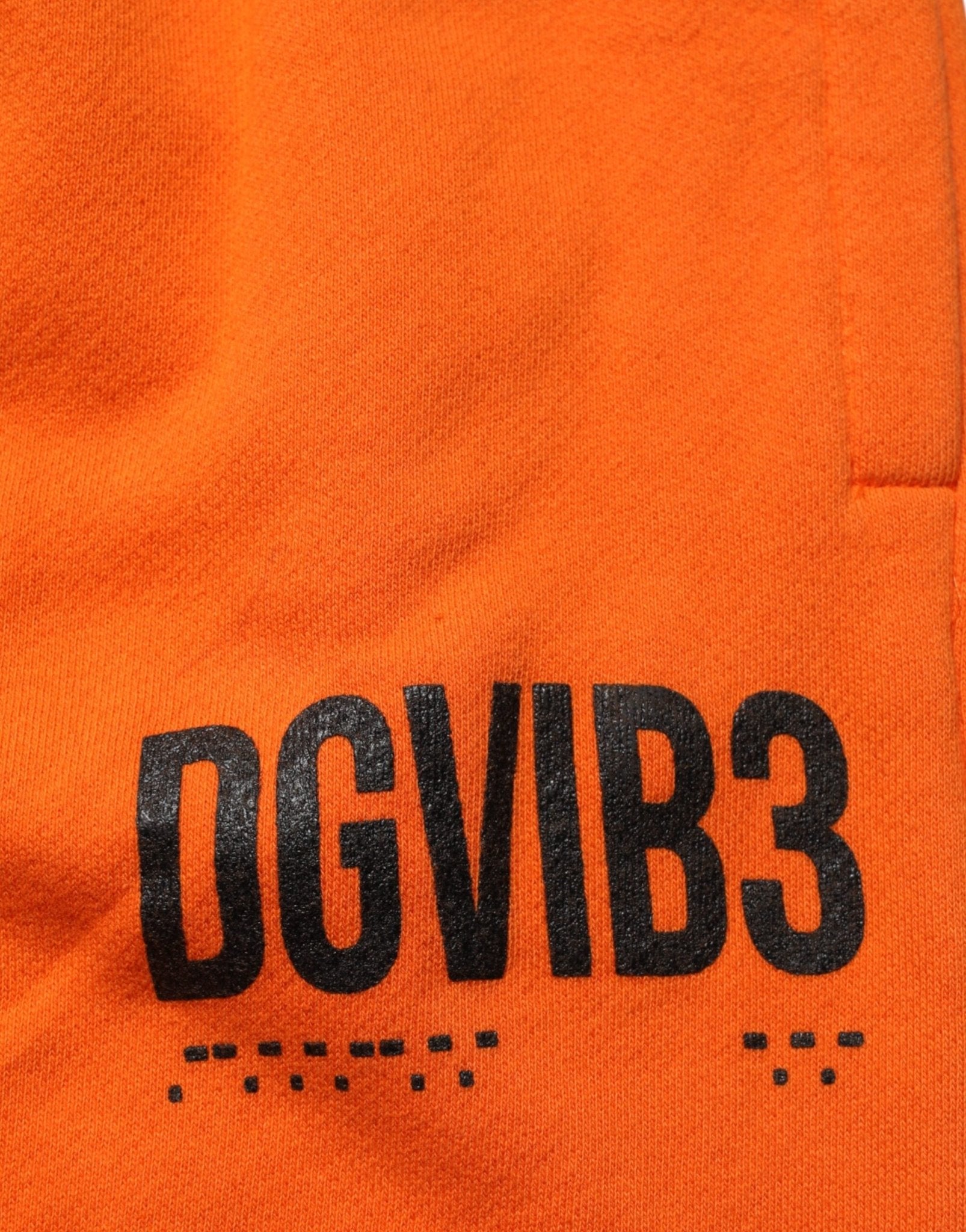 Dolce & Gabbana Orange Cotton DG VIB3 Logo Drawstring Sweatpants Pants - RIMODA