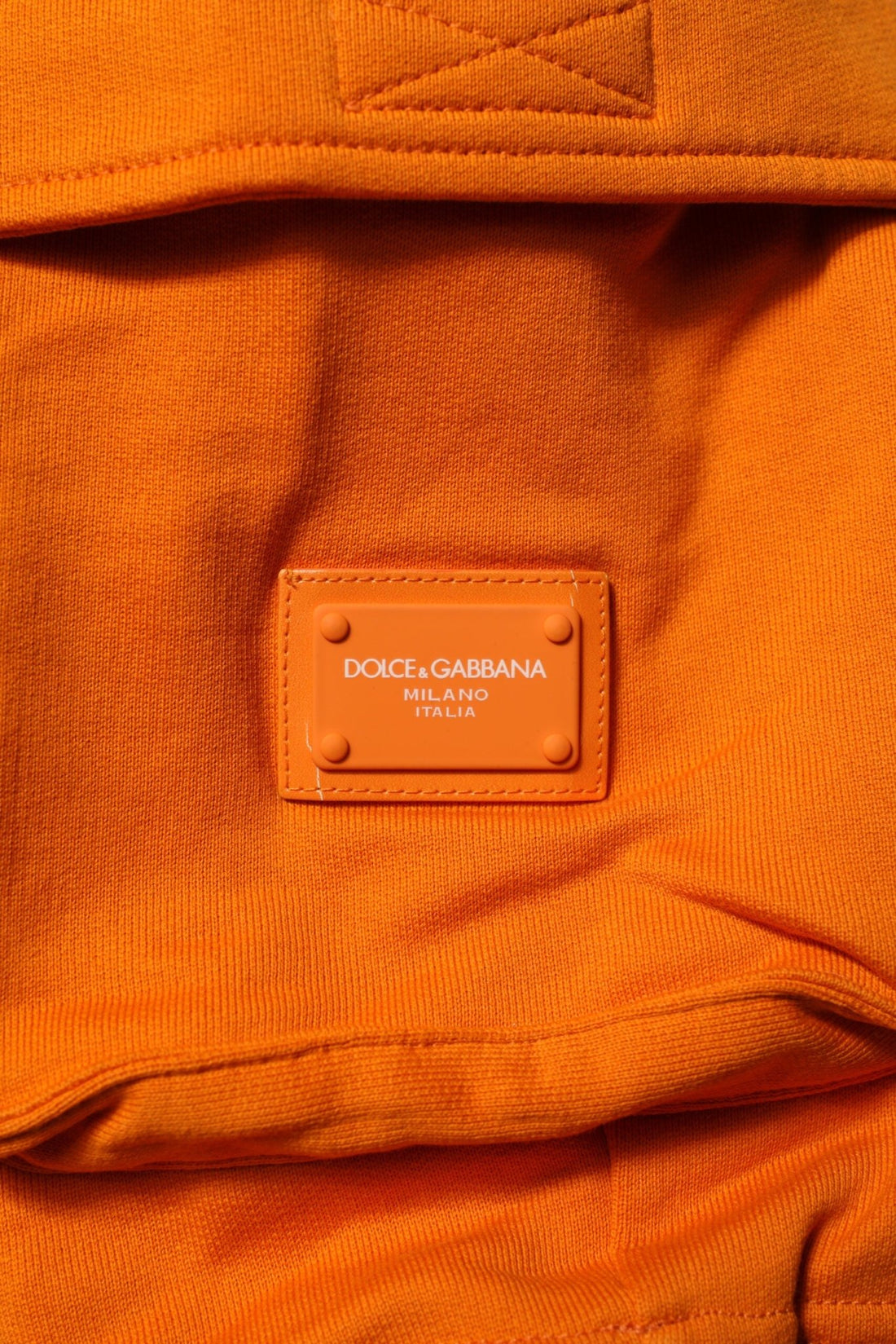 Dolce & Gabbana Orange Cotton Men Casual Cargo Bermuda Shorts - RIMODA