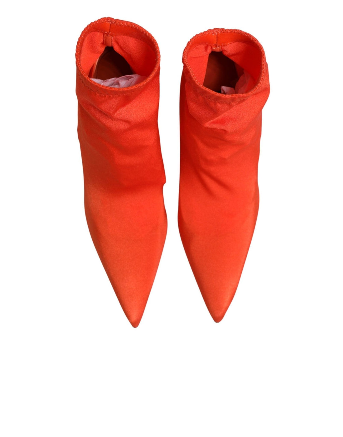 Dolce & Gabbana Orange DG Logo Heels Ankle Boots Shoes - RIMODA