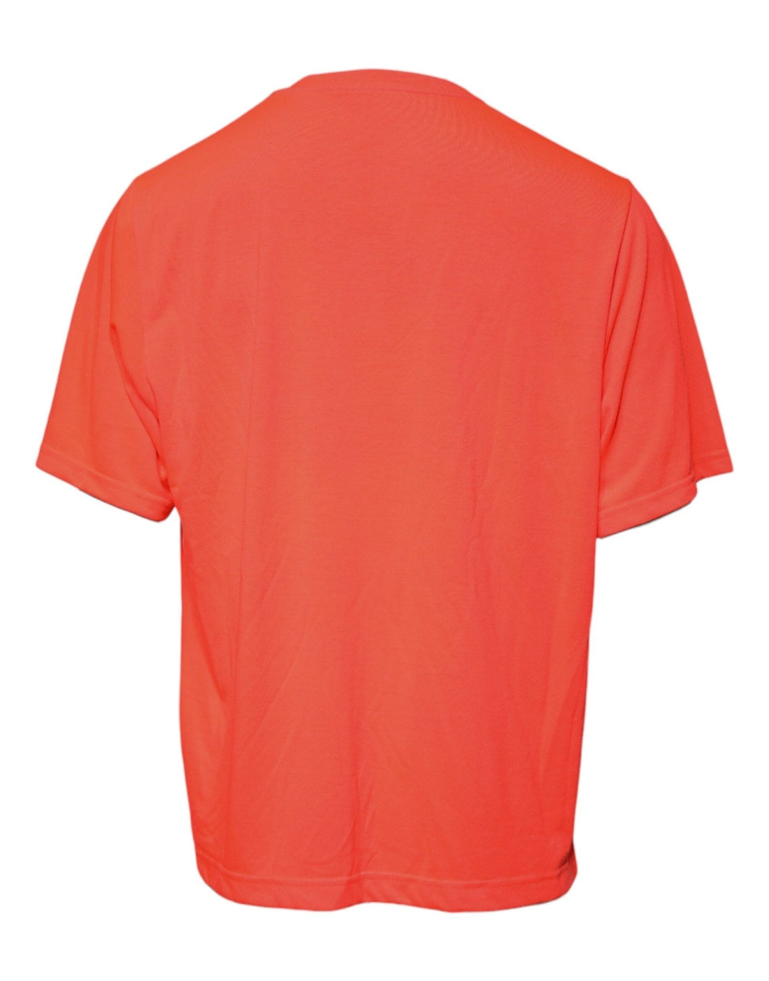 Dolce & Gabbana Orange Logo Polyester Crew Neck T-shirt - RIMODA