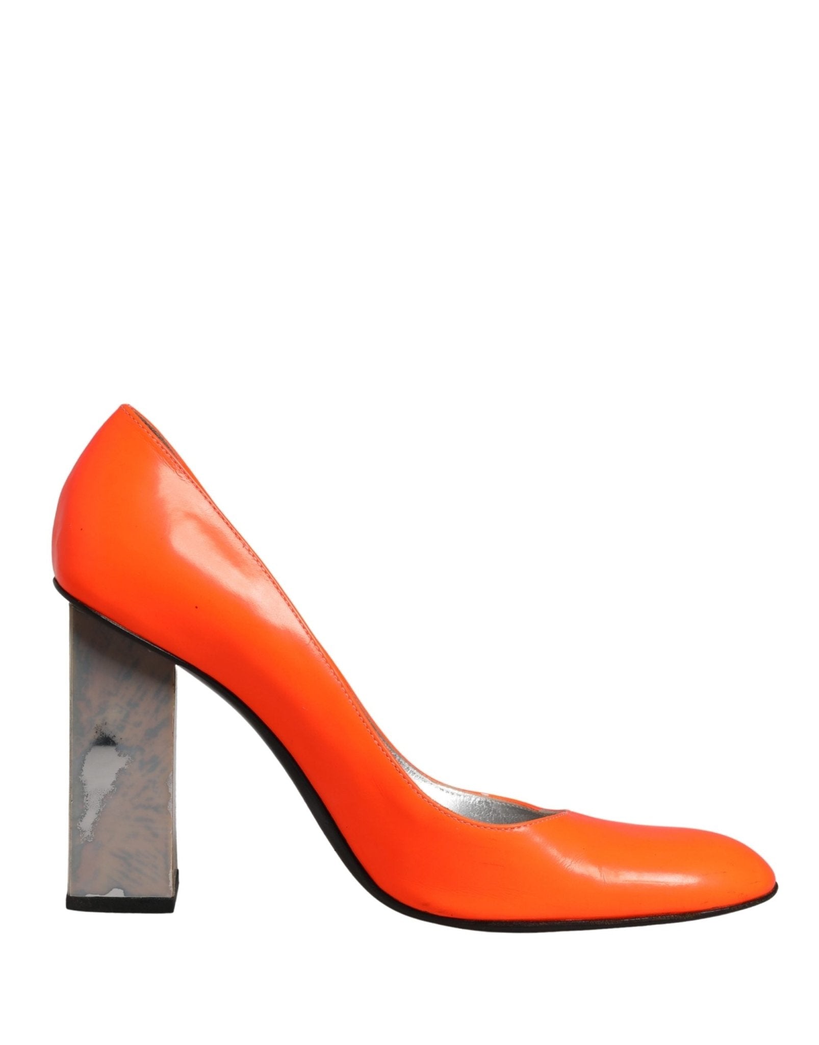 Dolce & Gabbana Orange Patent Leather Heels Pumps Shoes - RIMODA