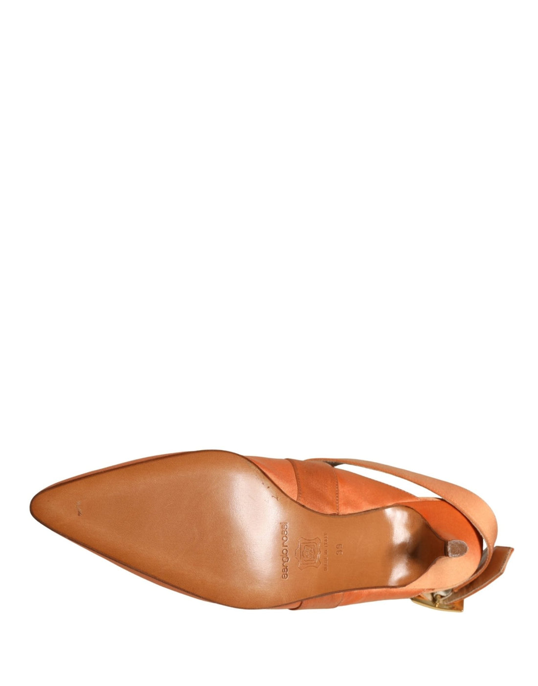 Dolce & Gabbana Orange Satin Sandals Shoes - RIMODA