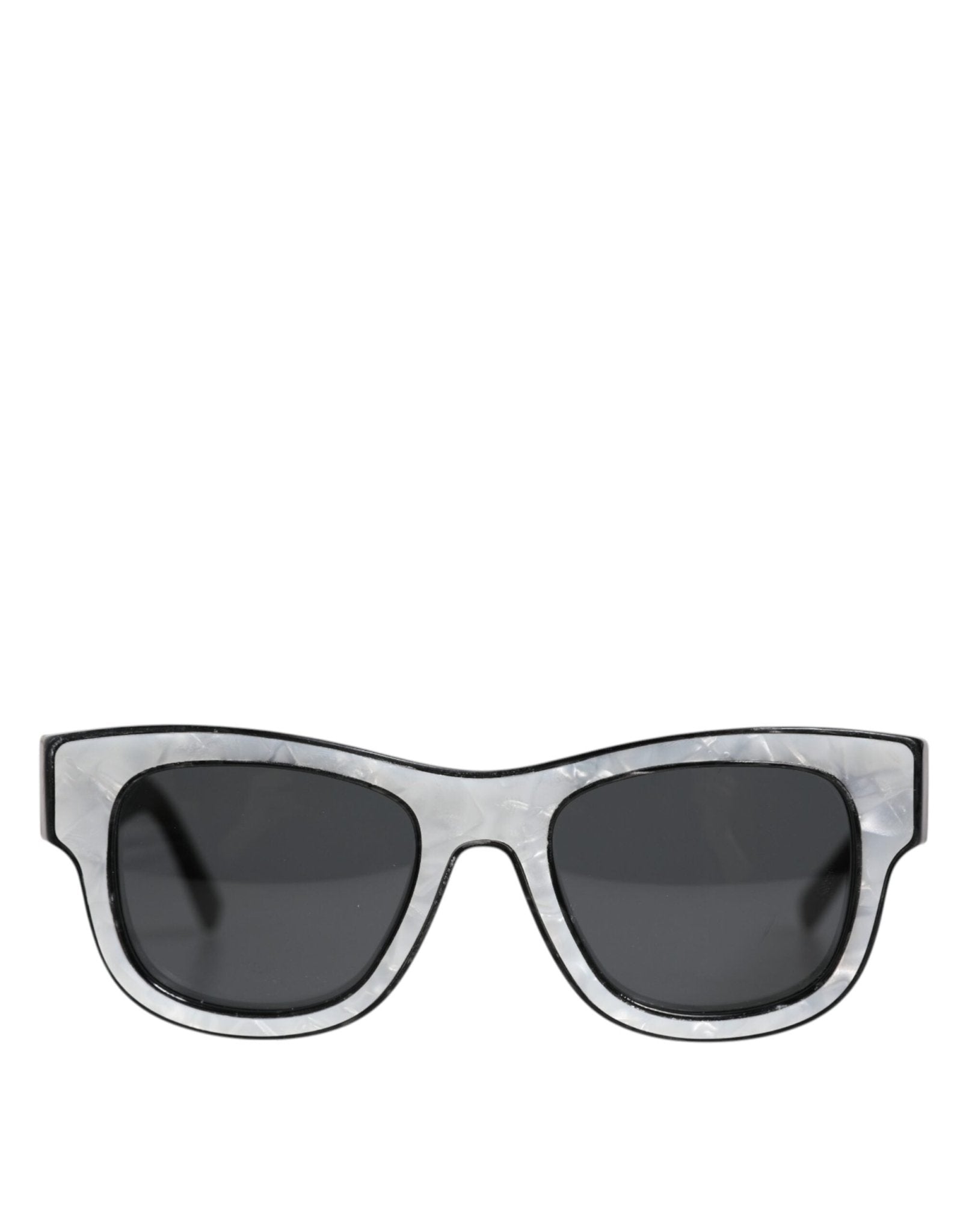 Dolce & Gabbana Pearl White Acetate Frame DG4379 Domenico Shade Sunglasses - RIMODA