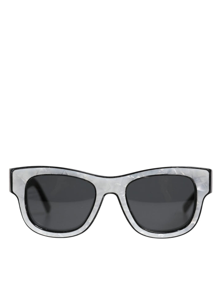 Dolce & Gabbana Pearl White Acetate Frame Domenico Deep Shades Sunglasses - RIMODA