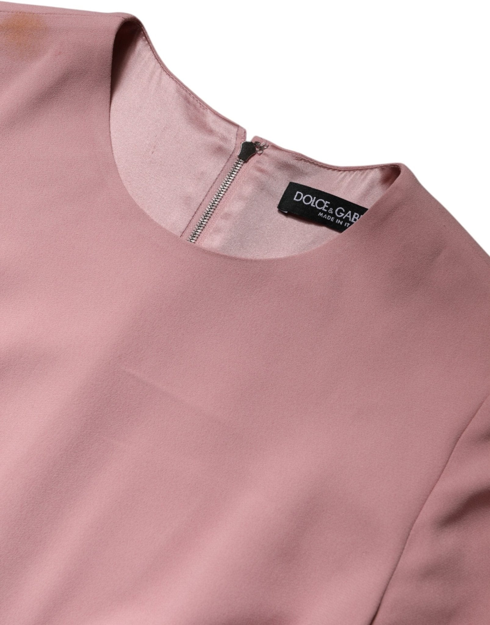 Dolce & Gabbana Pink A-line Flare Viscose 3/4 Sleeves Dress - RIMODA