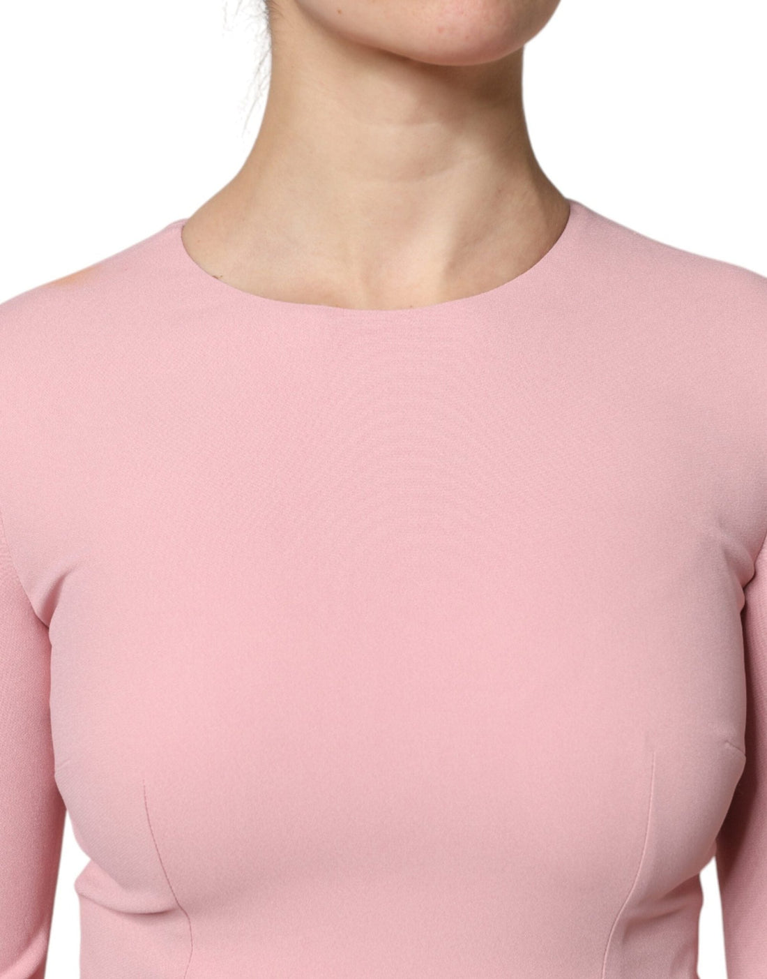 Dolce & Gabbana Pink A-line Flare Viscose 3/4 Sleeves Dress - RIMODA
