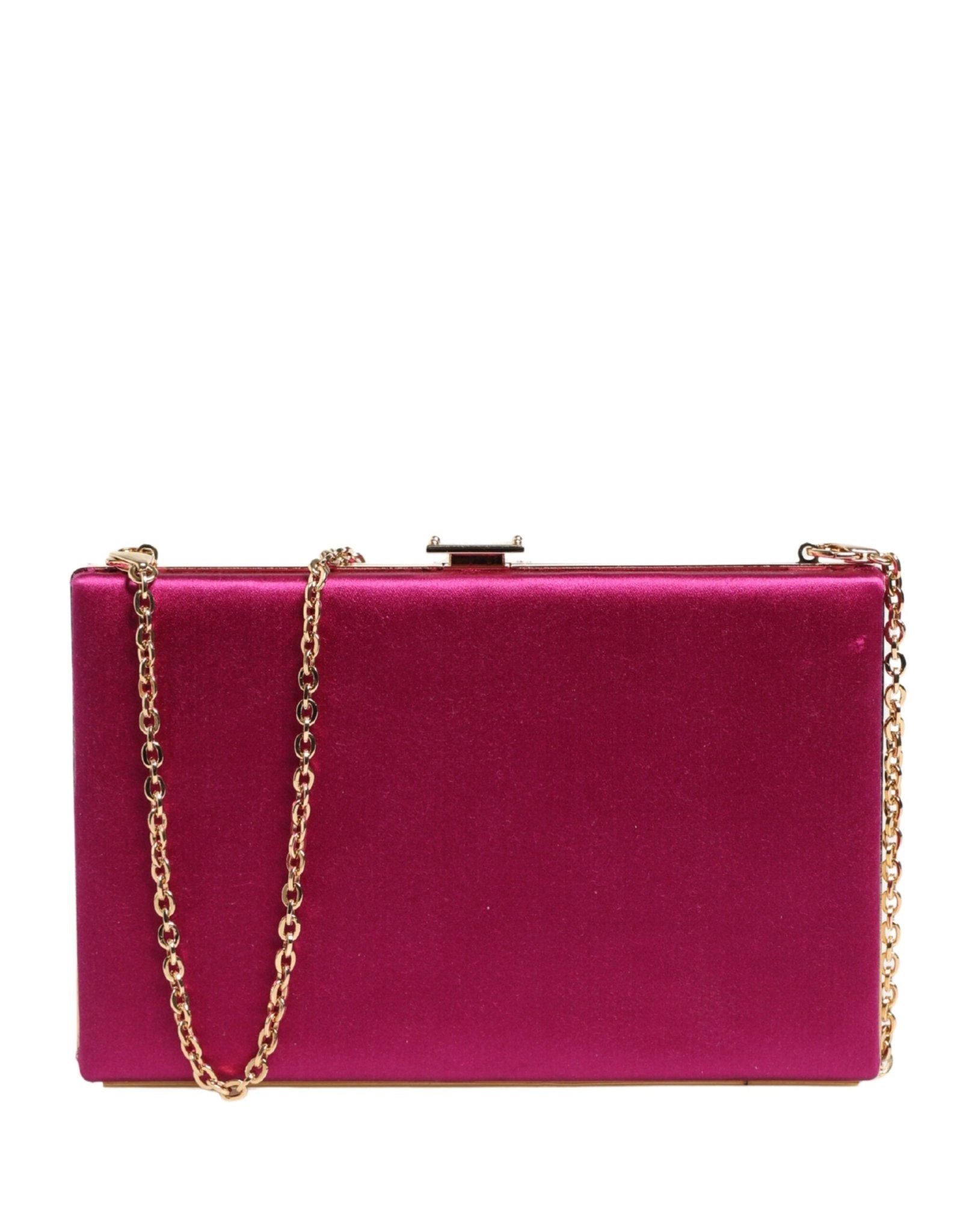 Dolce & Gabbana Pink Cotton Clutch Evening Crossbody Women Purse Bag - RIMODA