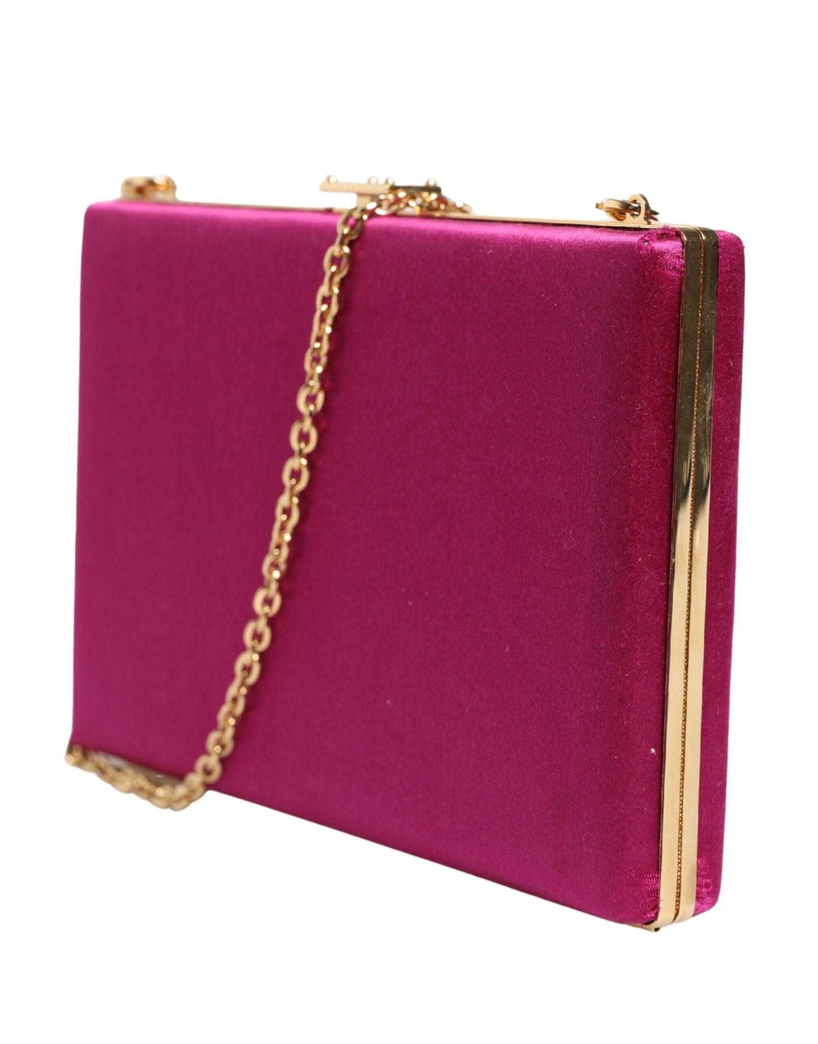 Dolce & Gabbana Pink Cotton Clutch Evening Crossbody Women Purse Bag - RIMODA