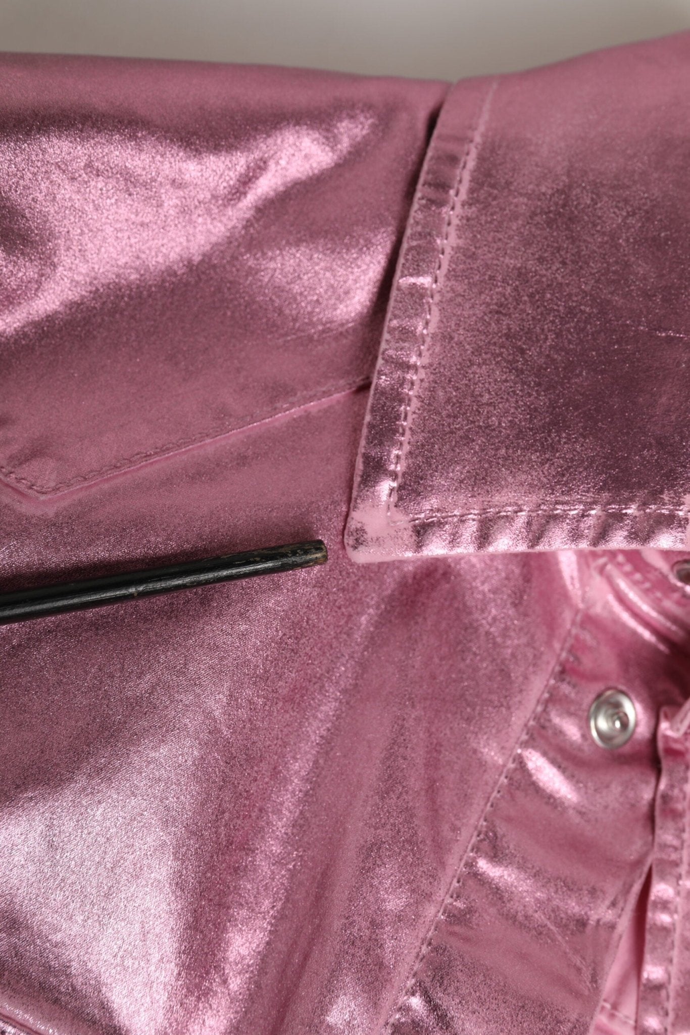 Dolce & Gabbana Pink Cotton Stretch Collared Cropped Jacket - RIMODA