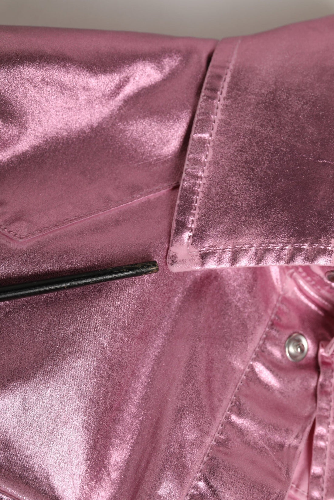 Dolce & Gabbana Pink Cotton Stretch Collared Cropped Jacket - RIMODA