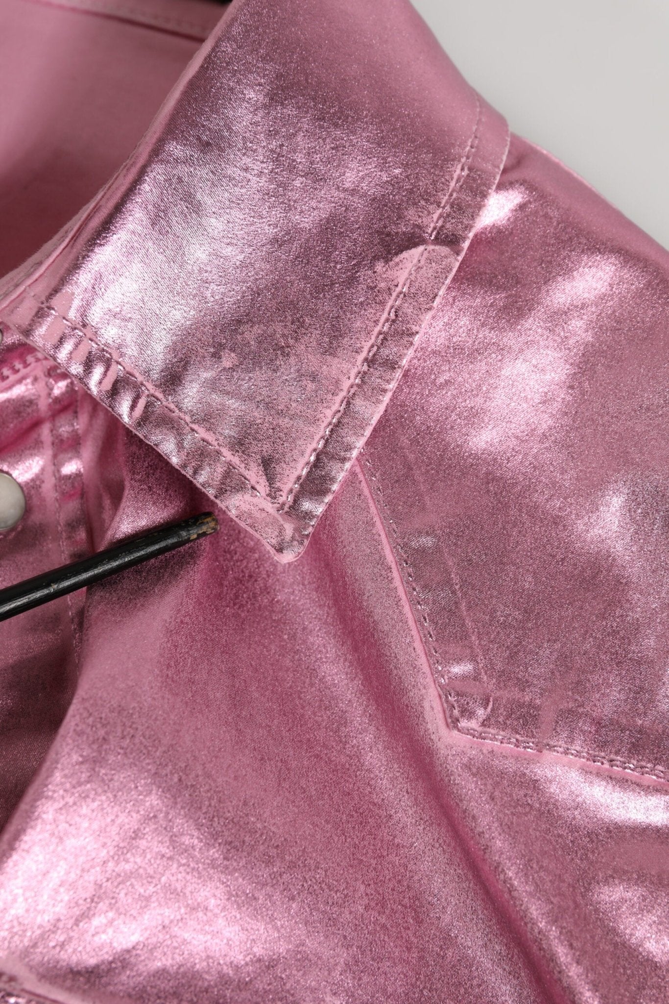 Dolce & Gabbana Pink Cotton Stretch Collared Cropped Jacket - RIMODA