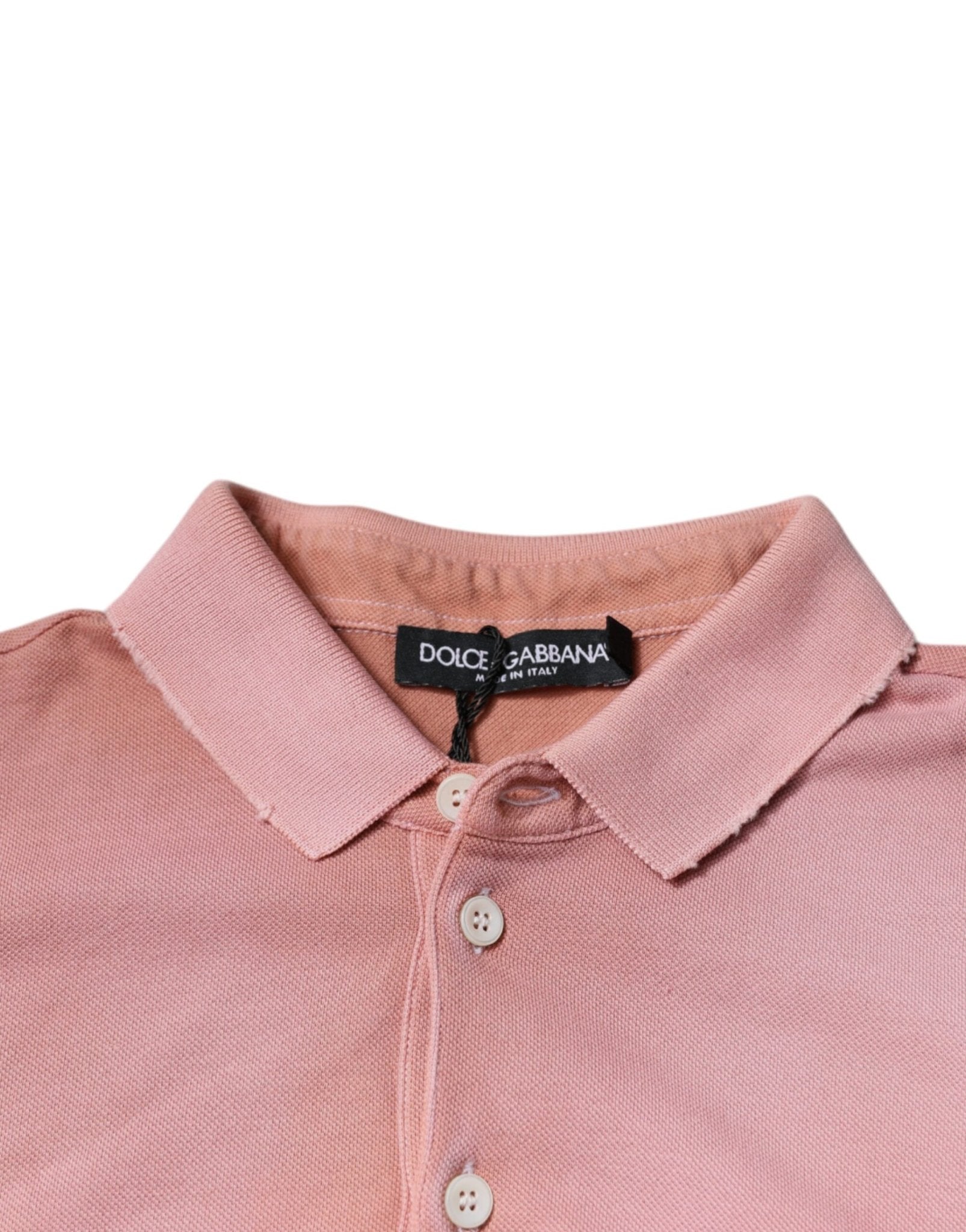 Dolce & Gabbana Pink Crown Collared Short Sleeve Polo T-shirt - RIMODA
