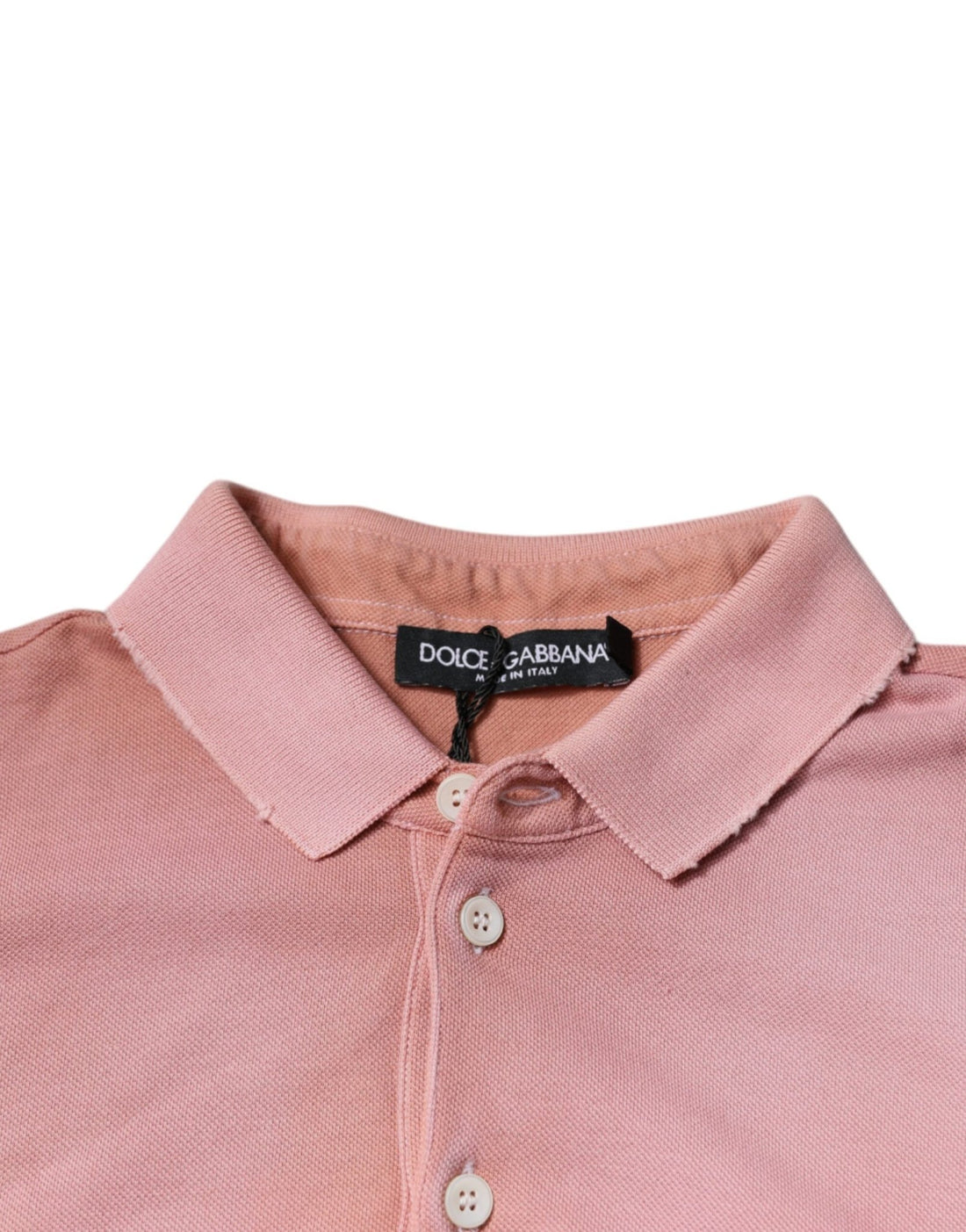 Dolce & Gabbana Pink Crown Collared Short Sleeve Polo T-shirt - RIMODA