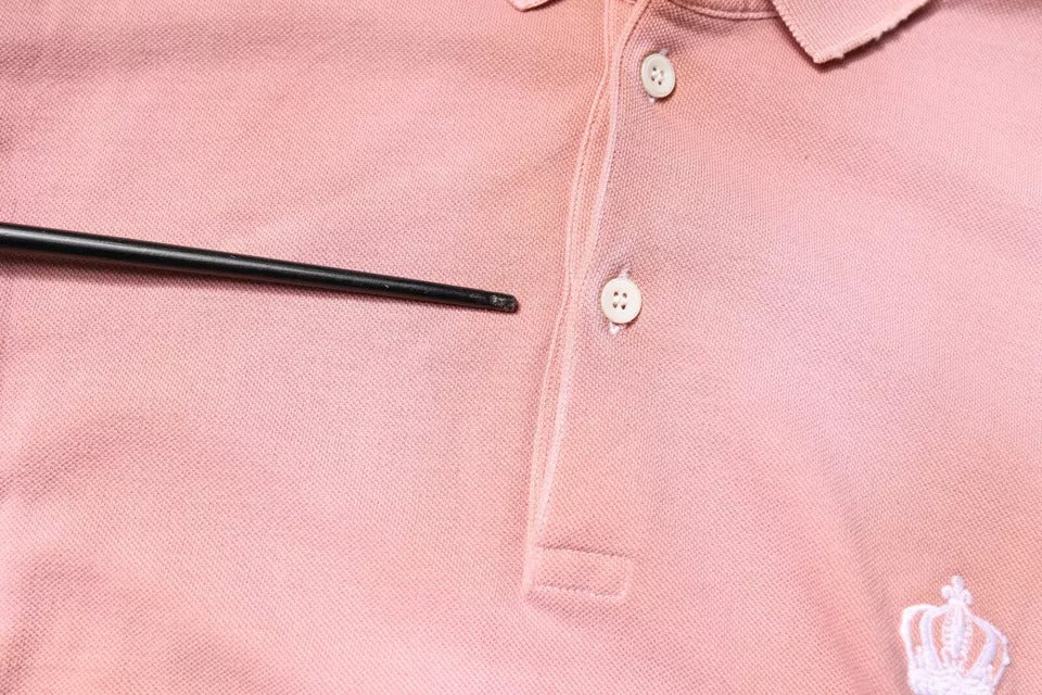 Dolce & Gabbana Pink Crown Collared Short Sleeve Polo T-shirt - RIMODA