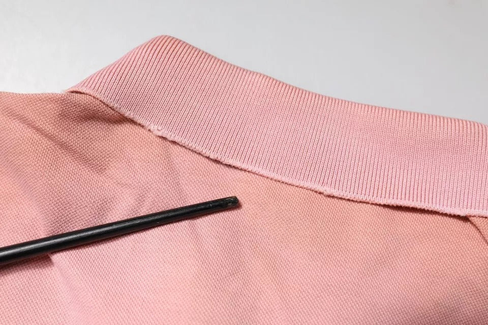 Dolce & Gabbana Pink Crown Collared Short Sleeve Polo T-shirt - RIMODA