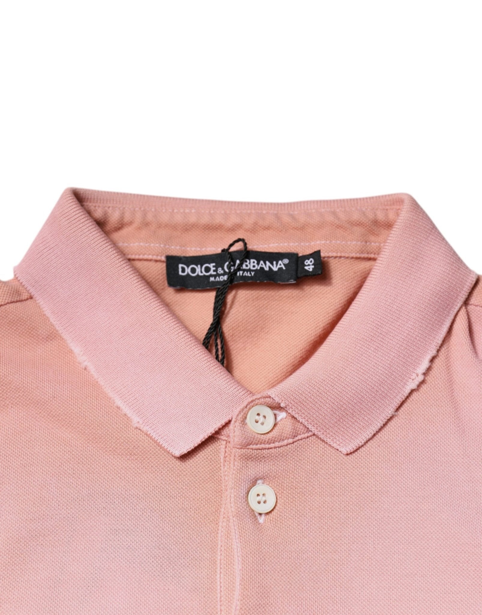 Dolce & Gabbana Pink Crown Collared Short Sleeve Polo T-shirt - RIMODA