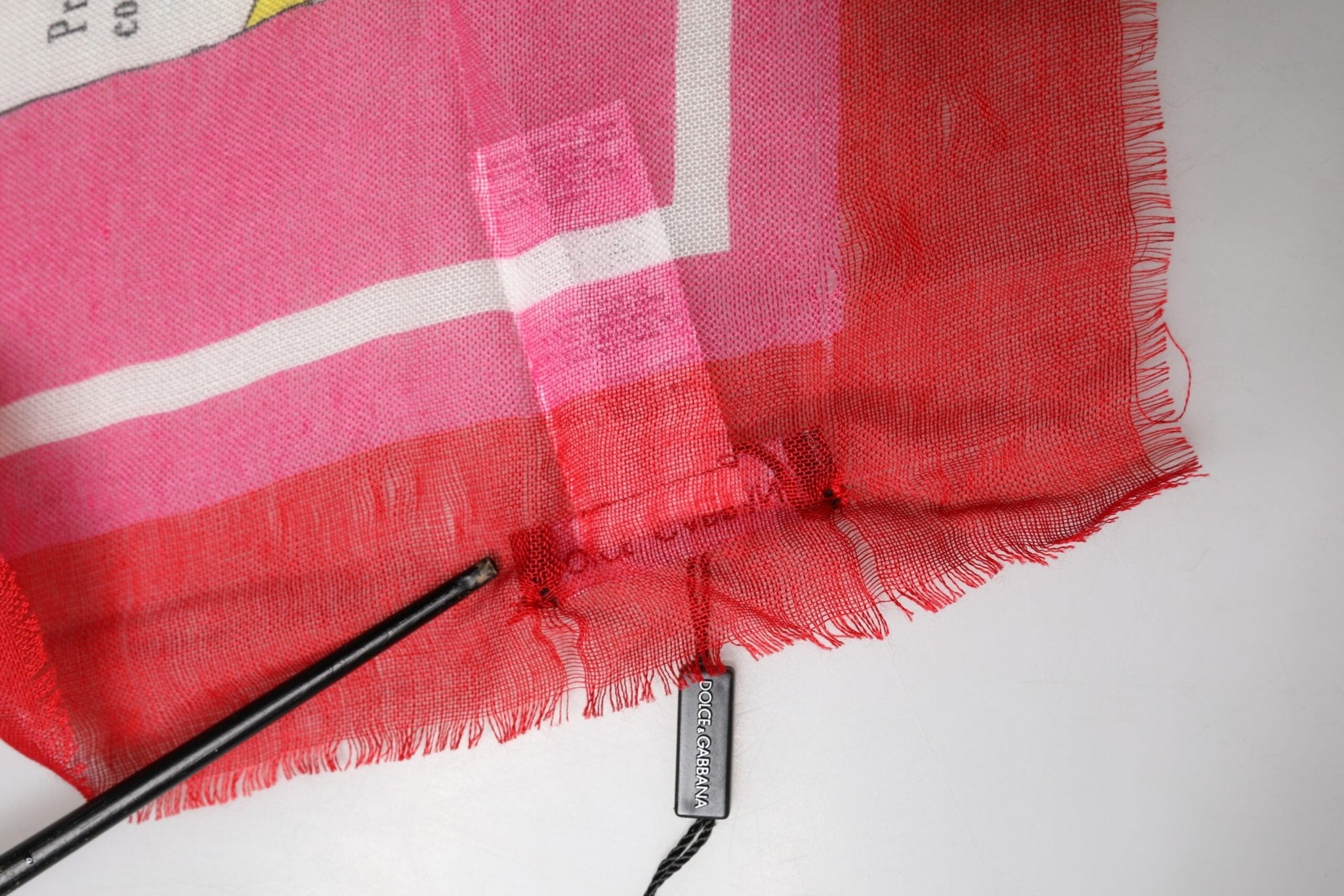 Dolce & Gabbana Pink DG Amore Print Neck Square Shawl 140cm x 140cm Scarf - RIMODA