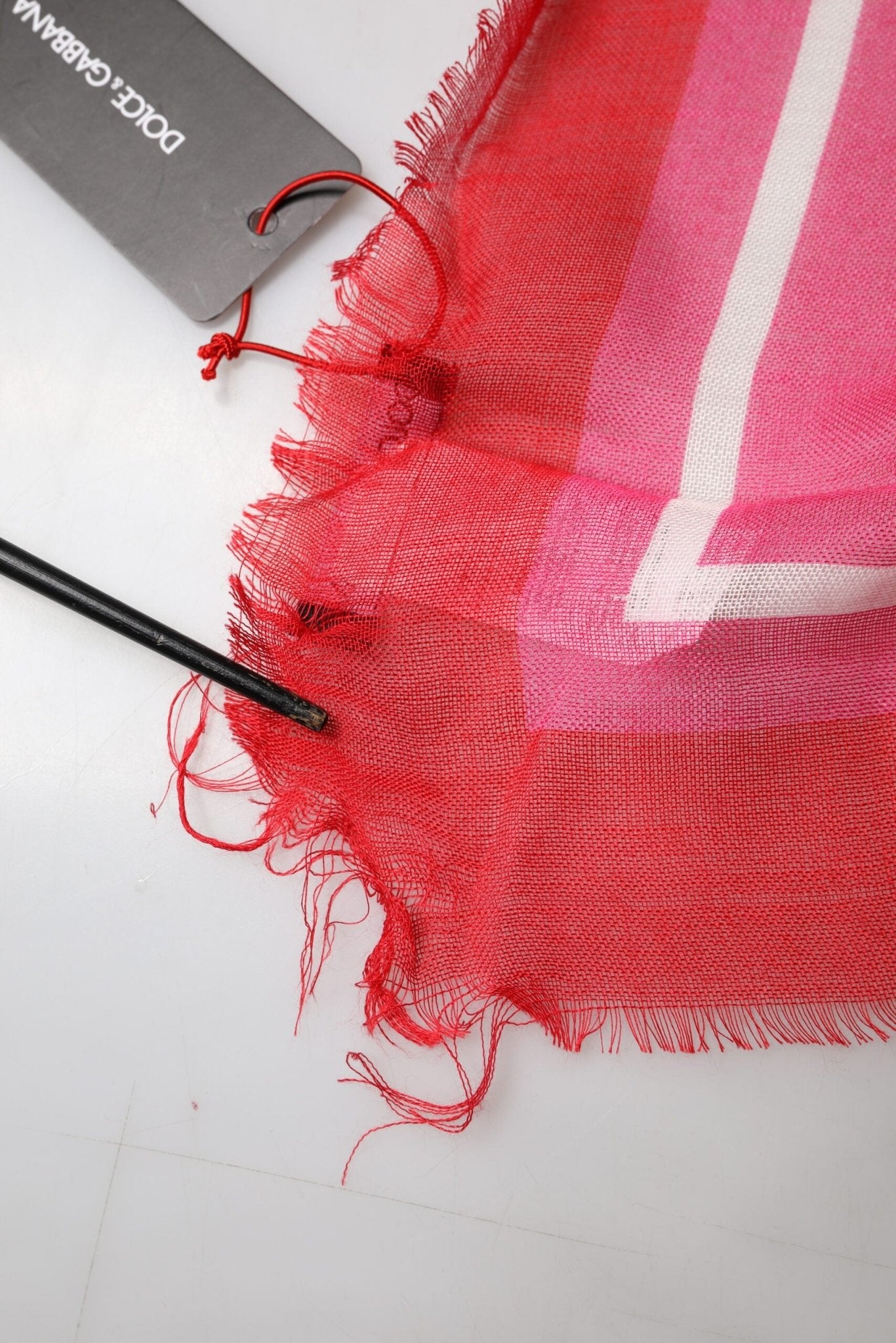 Dolce & Gabbana Pink DG Amore Print Neck Square Shawl 140cm x 140cm Scarf - RIMODA