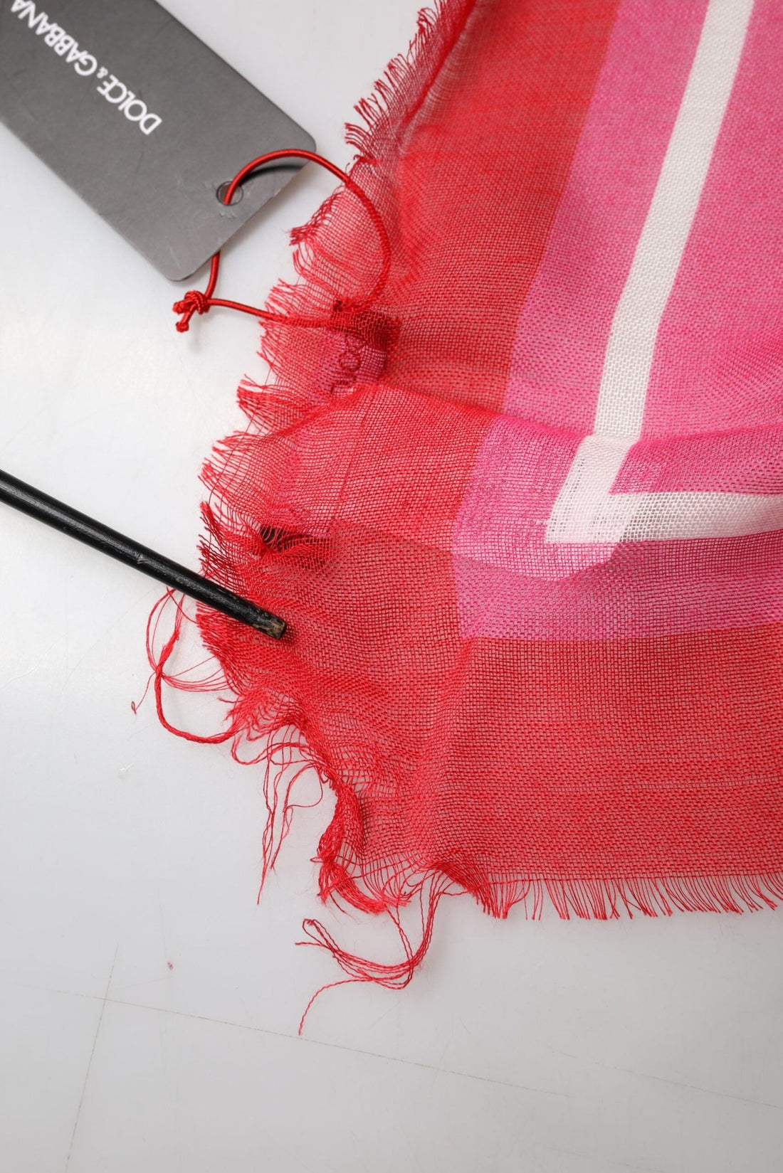 Dolce & Gabbana Pink DG Amore Print Neck Square Shawl 140cm x 140cm Scarf - RIMODA