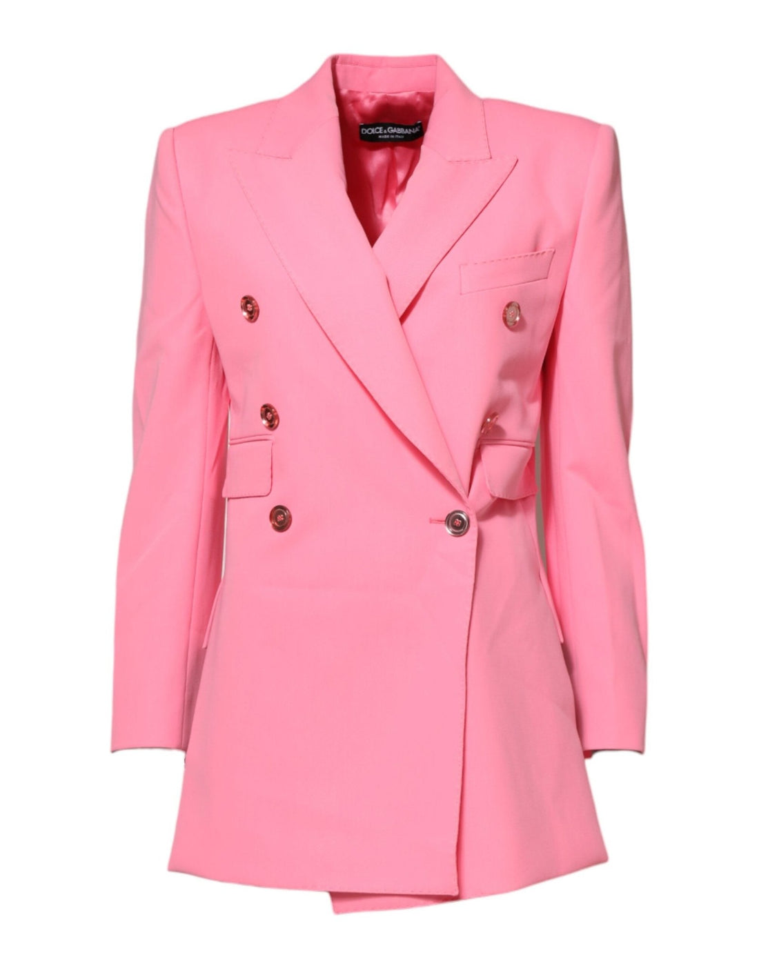 Dolce & Gabbana Pink Double Breasted Women Coat Jacket - RIMODA