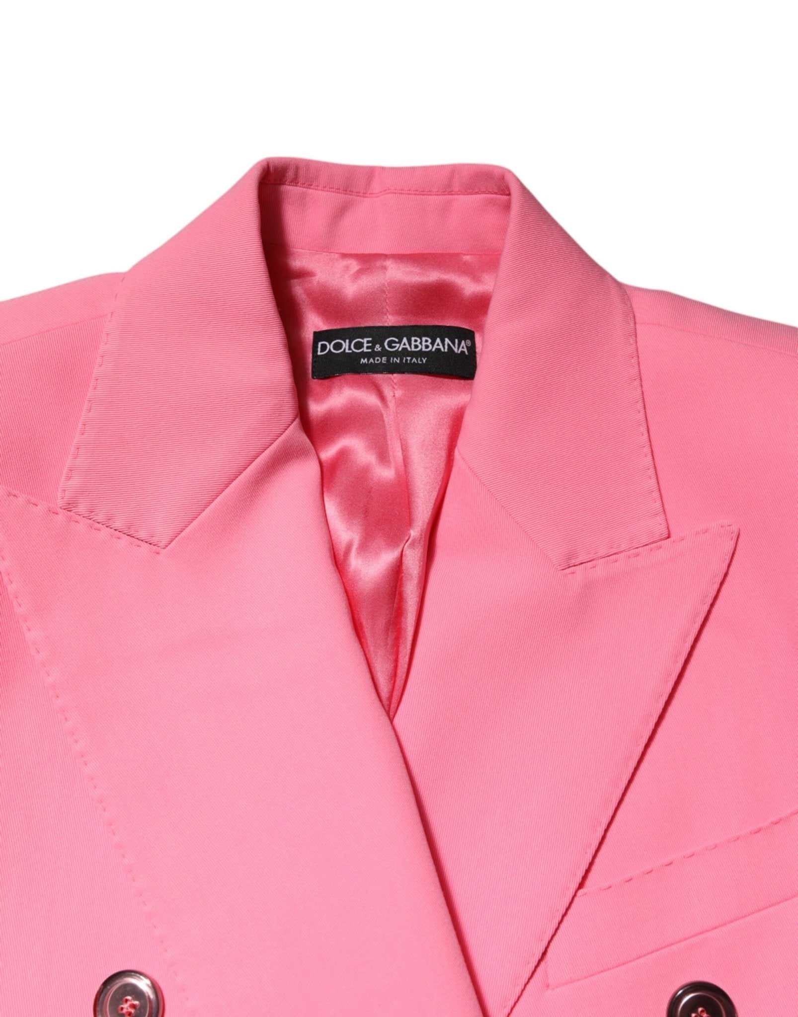 Dolce & Gabbana Pink Double Breasted Women Coat Jacket - RIMODA